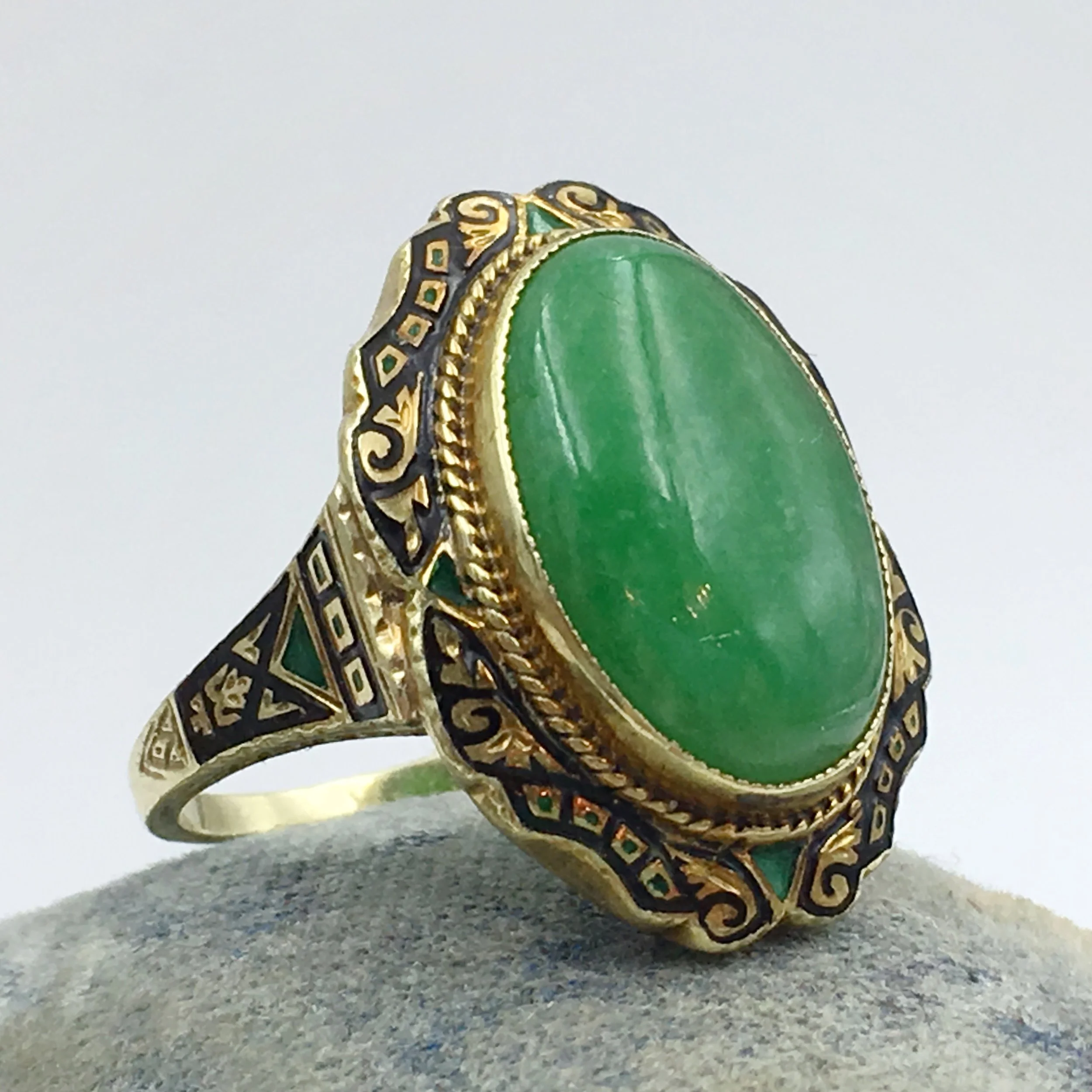 Vintage Jane and enamel ring Reverie estate jewelry NYC