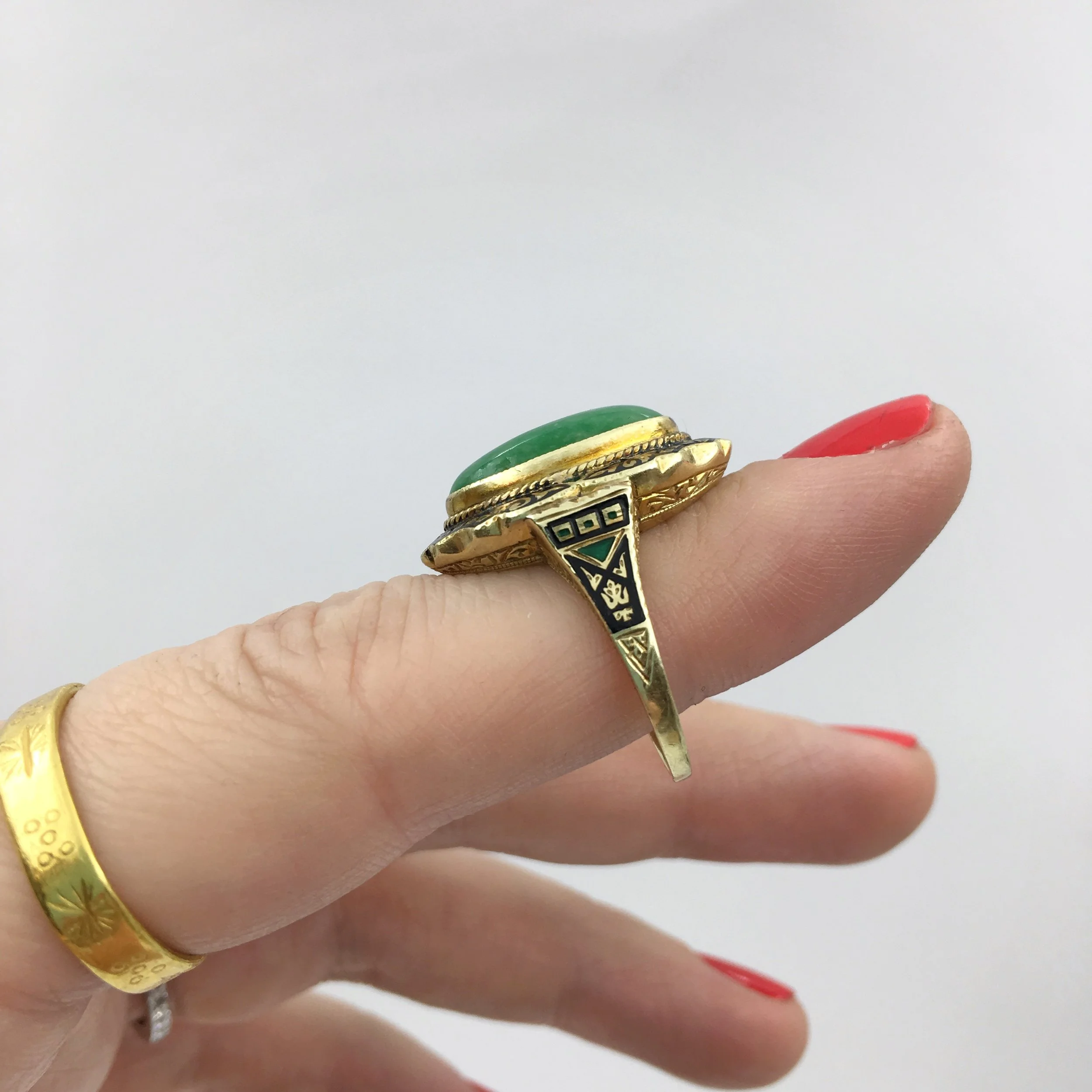 Vintage Jane and enamel ring Reverie estate jewelry NYC