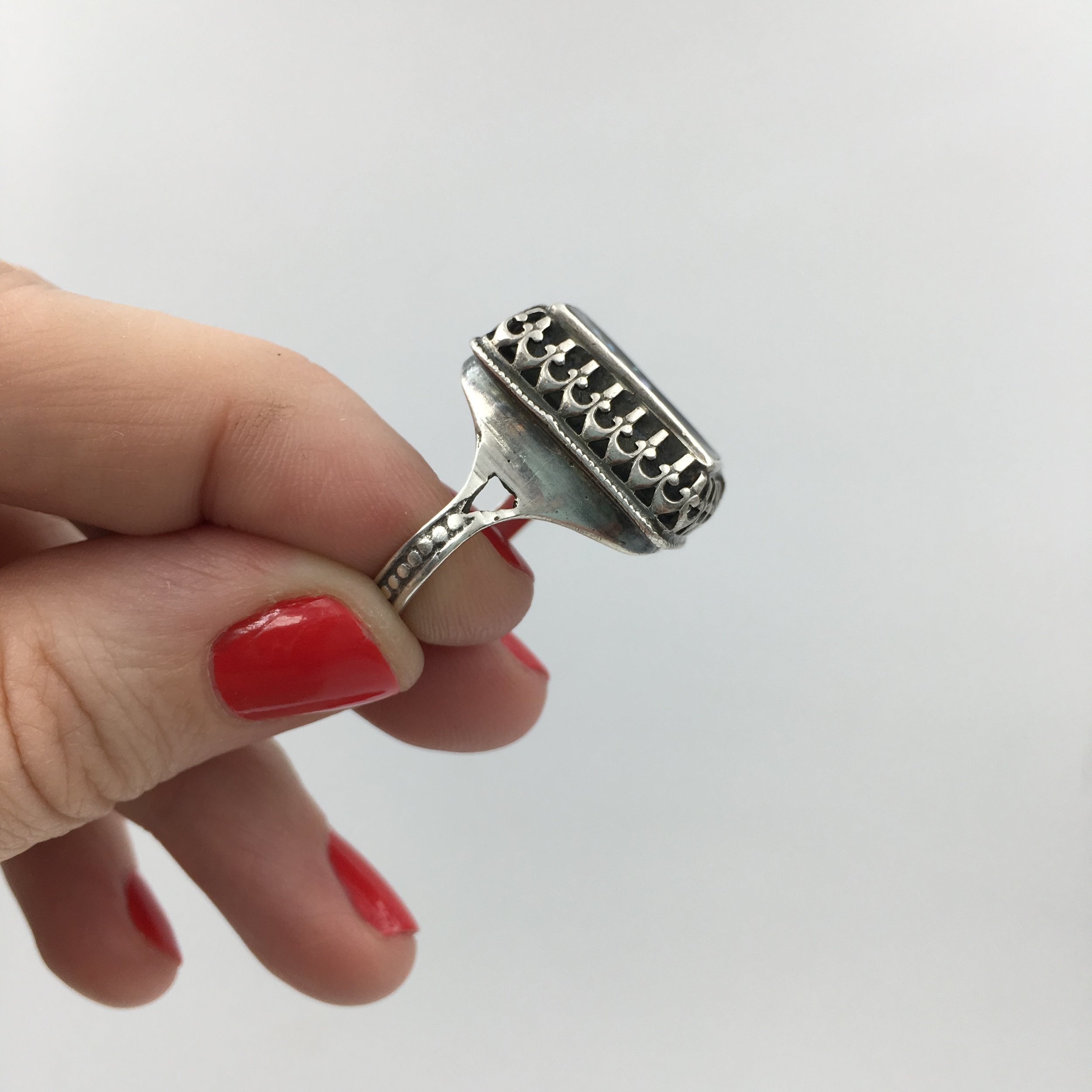 Victorian pansy ring Reverie antique jewelry NYC