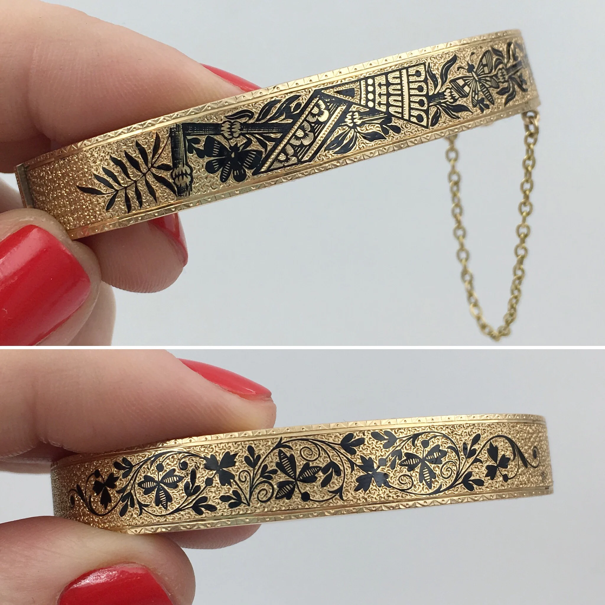 Victorian gold bangle Reverie estate jewelry NYC