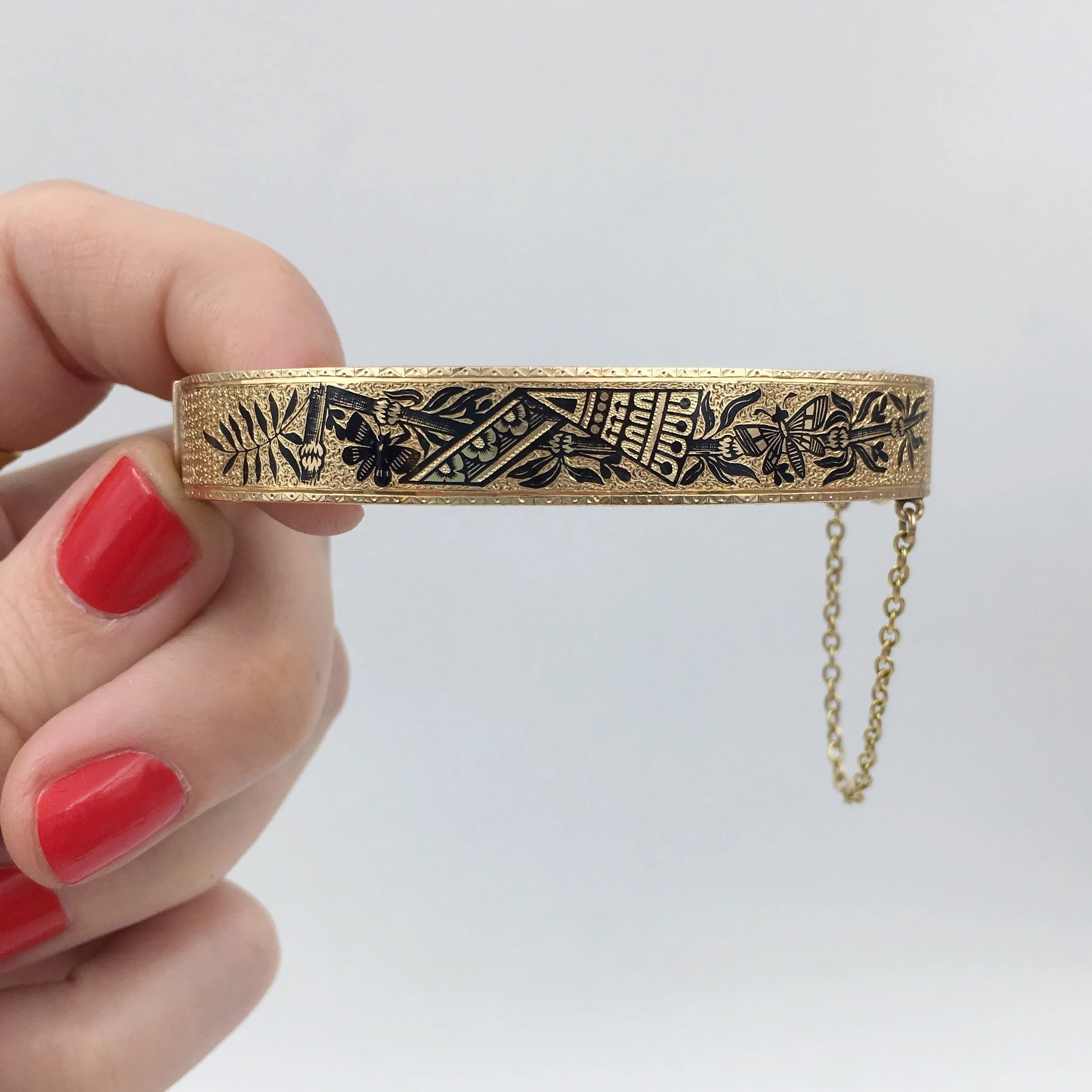 Victorian gold bangle Reverie estate jewelry NYC