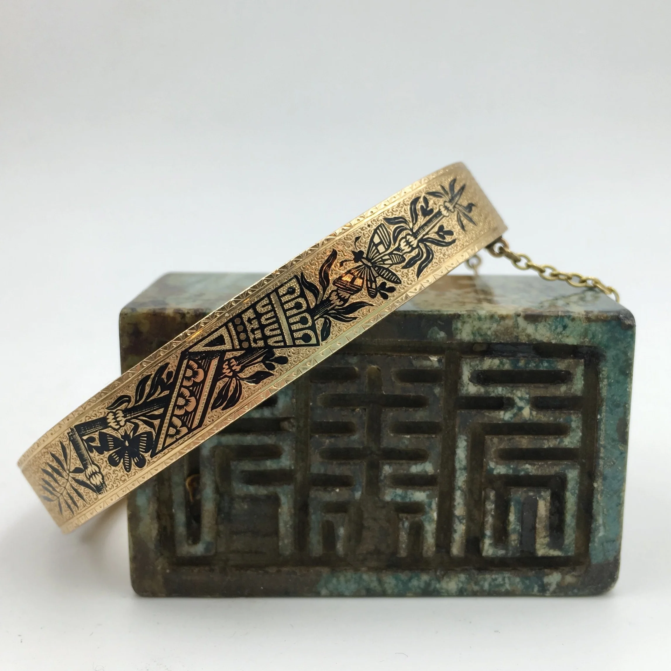 Victorian gold bangle Reverie estate jewelry NYC