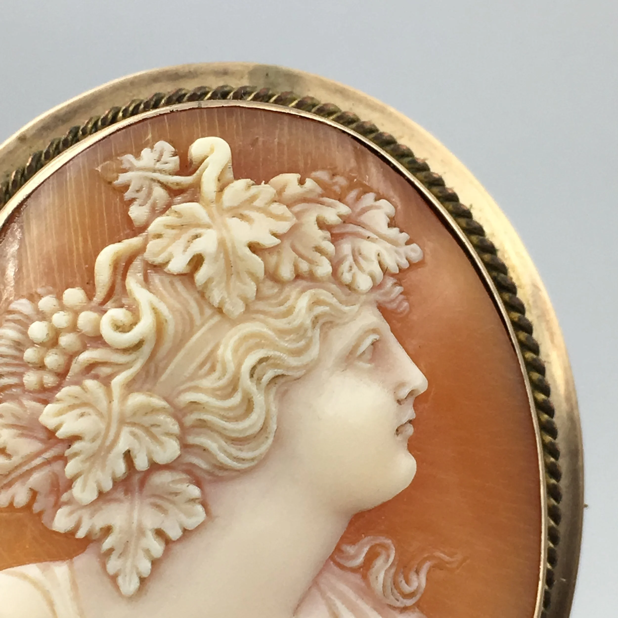 Antique Bacchus cameo Reverie antique jewelry NYC