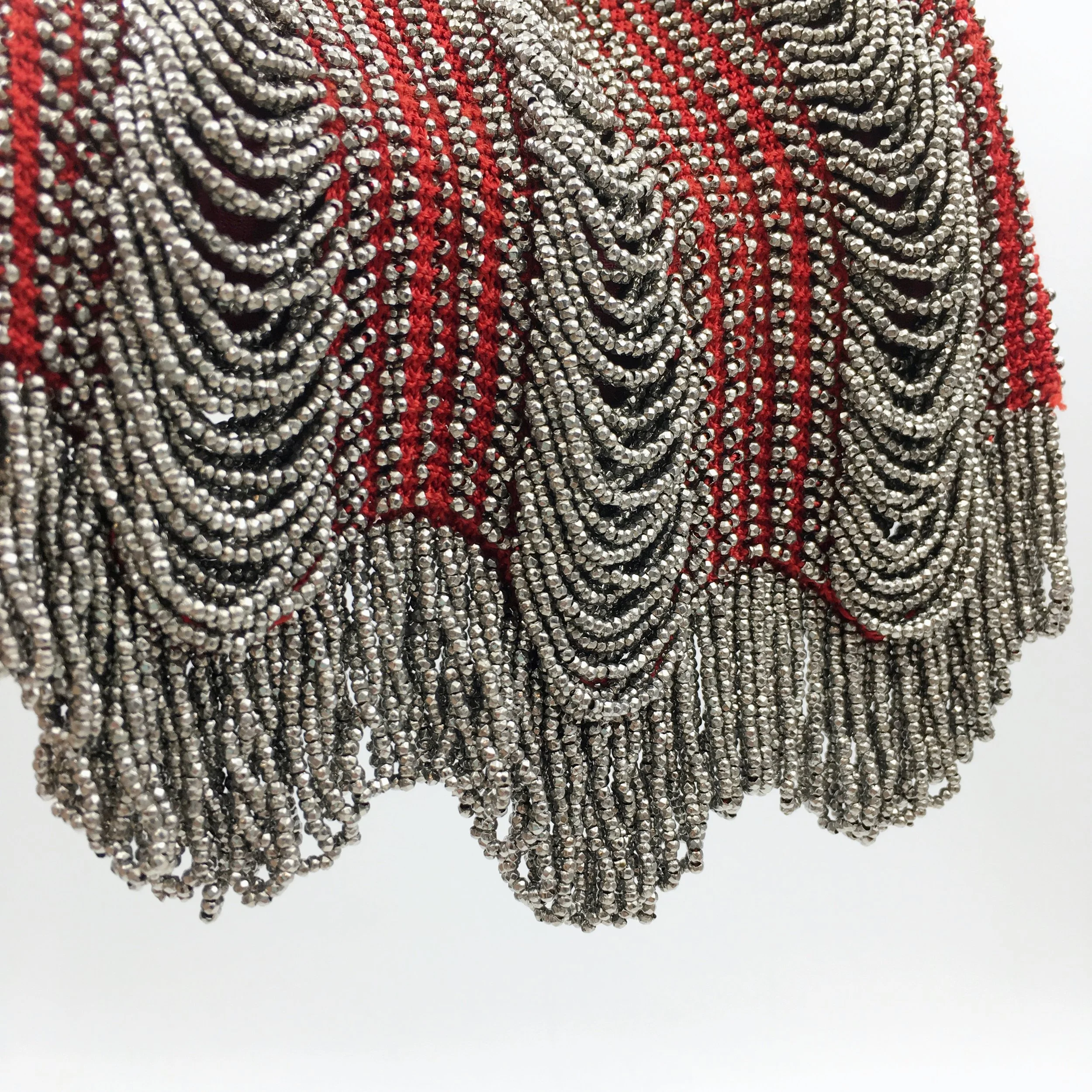 Faceted steel flapper purse Reverie vintage shop NYC