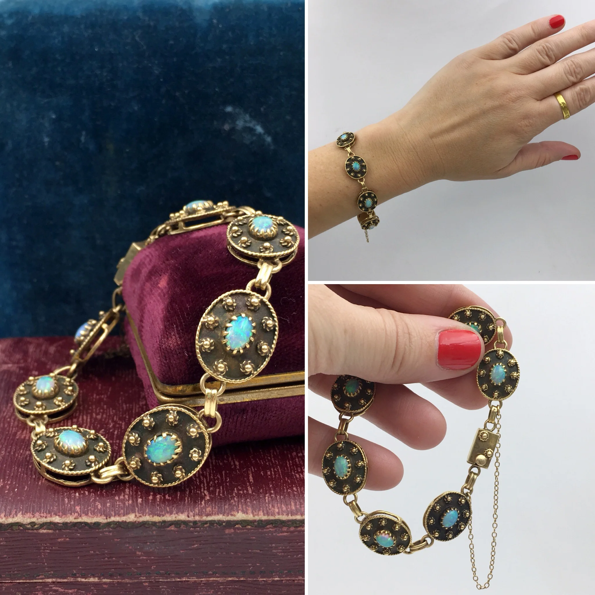 Victorian revival opal bracelet Reverie vintage jewelry NYC