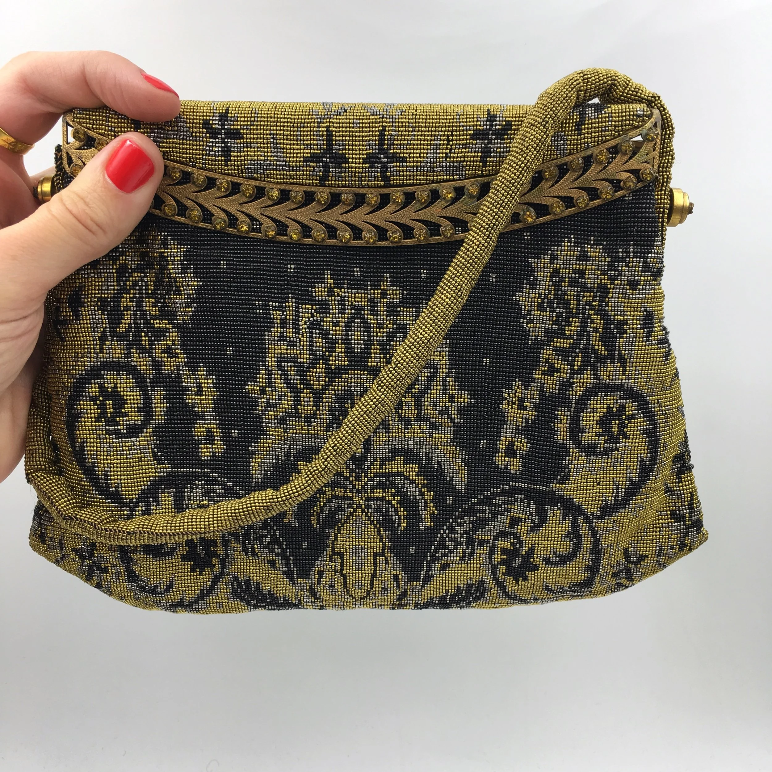 Vintage France beaded purse Reverie vintage accessories NYC