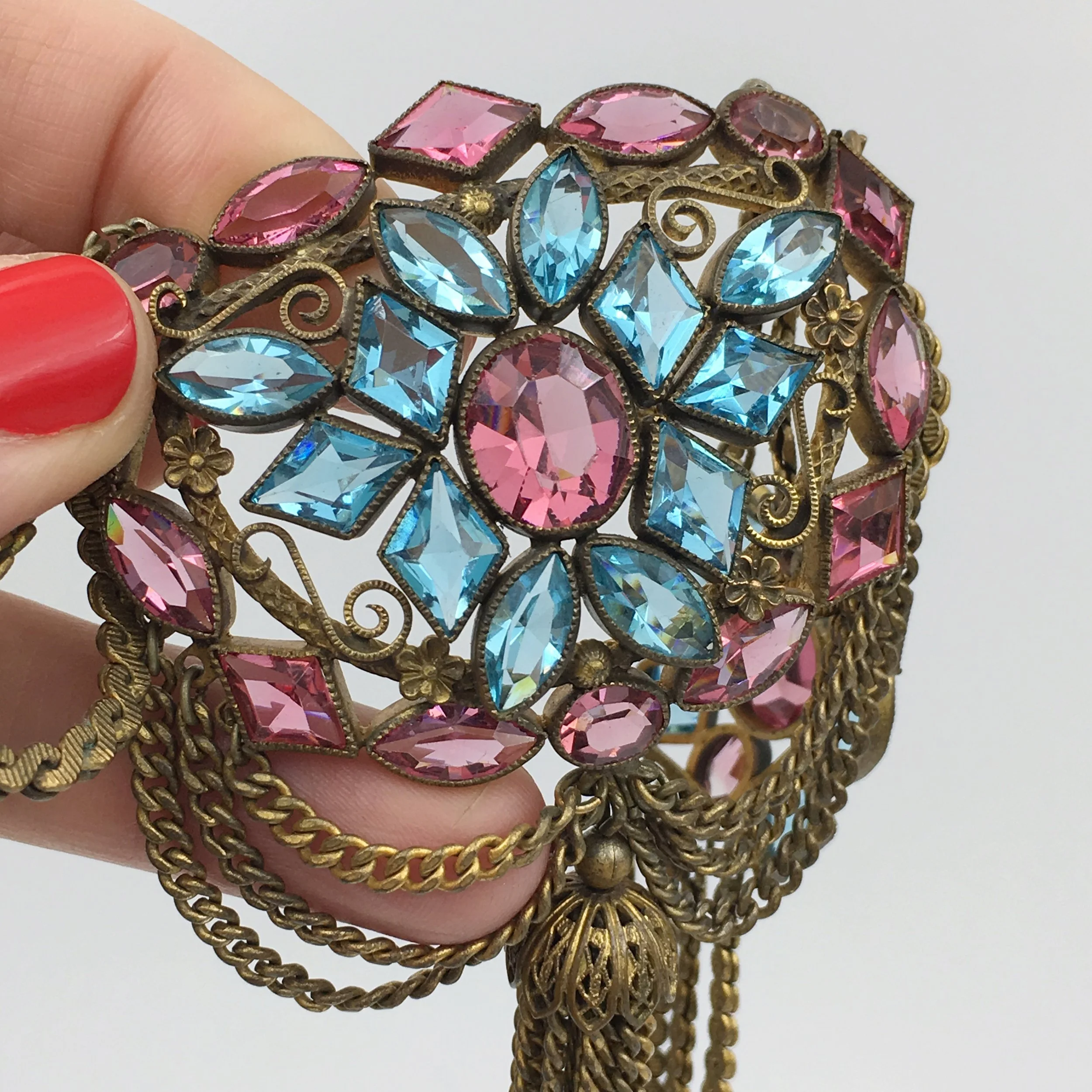 Hobe crystal necklace Reverie vintage jewelry NYC