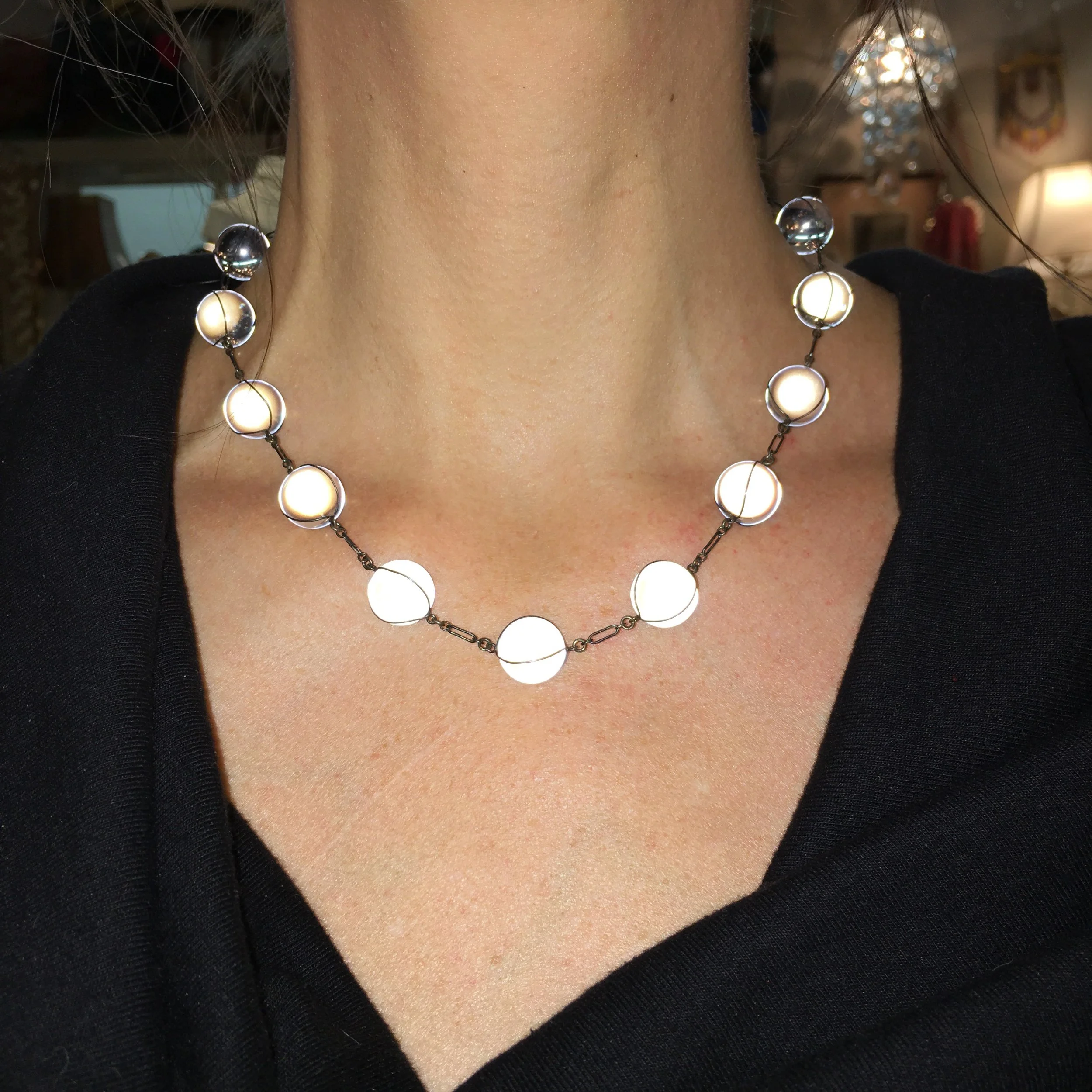 Pools of Light necklace Reverie vintage jewelry NYC