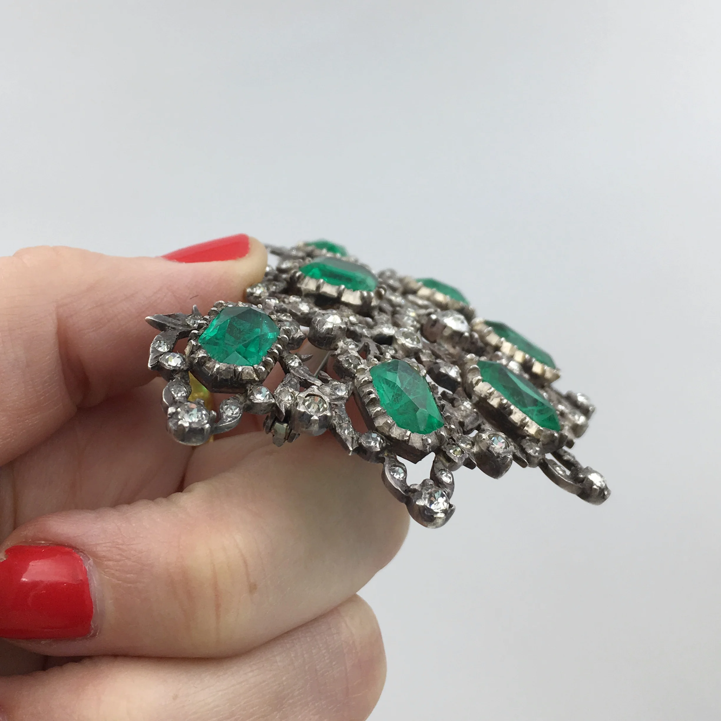 Antique paste brooch Reverie vintage jewelry NYC