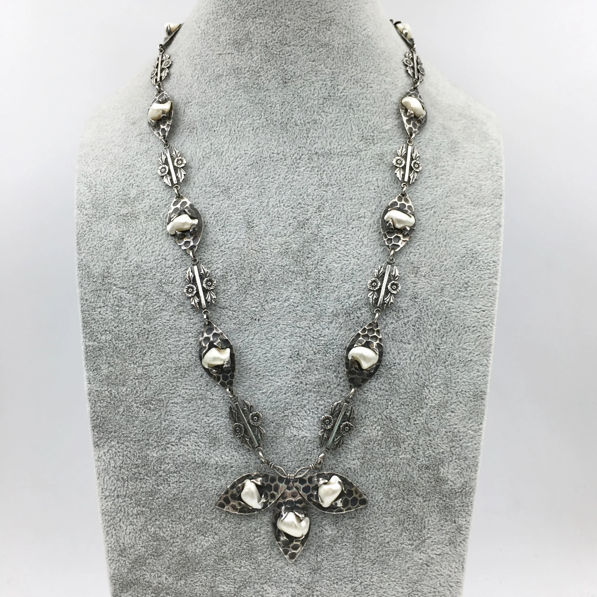 Arts and Crafts sterling necklace Reverie antique jewelry NYC