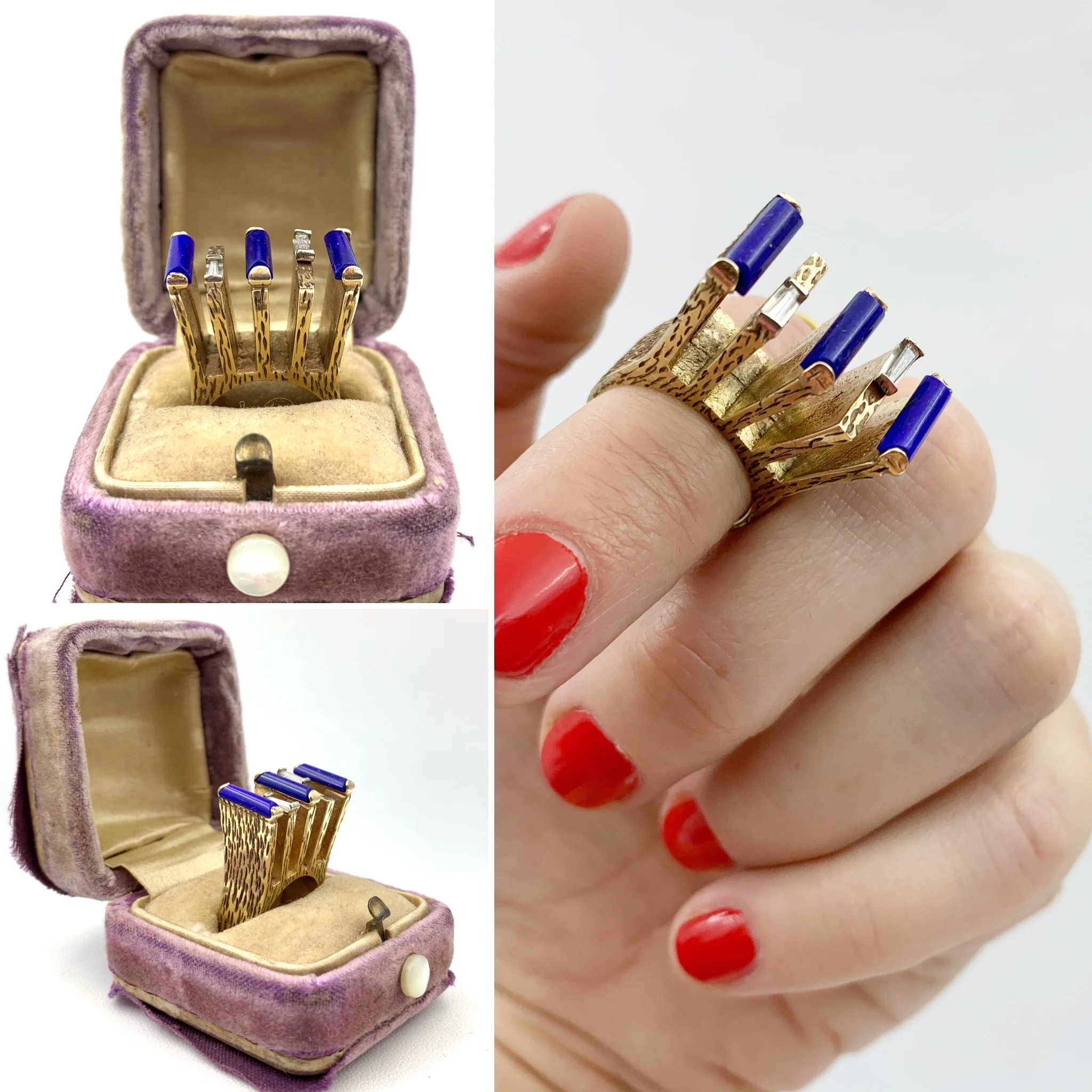 Mid century sculptural statement ring Reverie vintage jewelry NYC