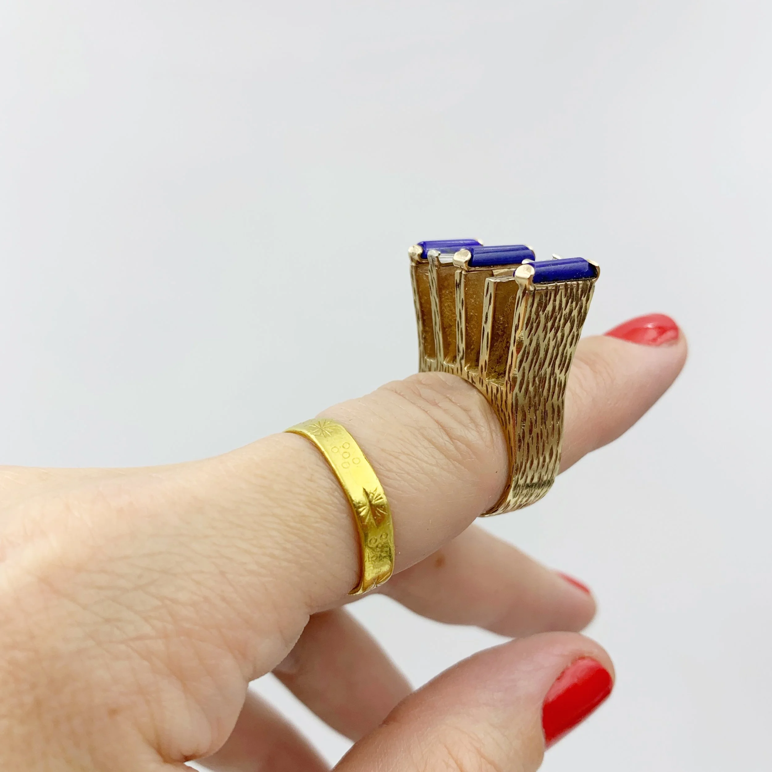 Mid century sculptural statement ring Reverie vintage jewelry NYC