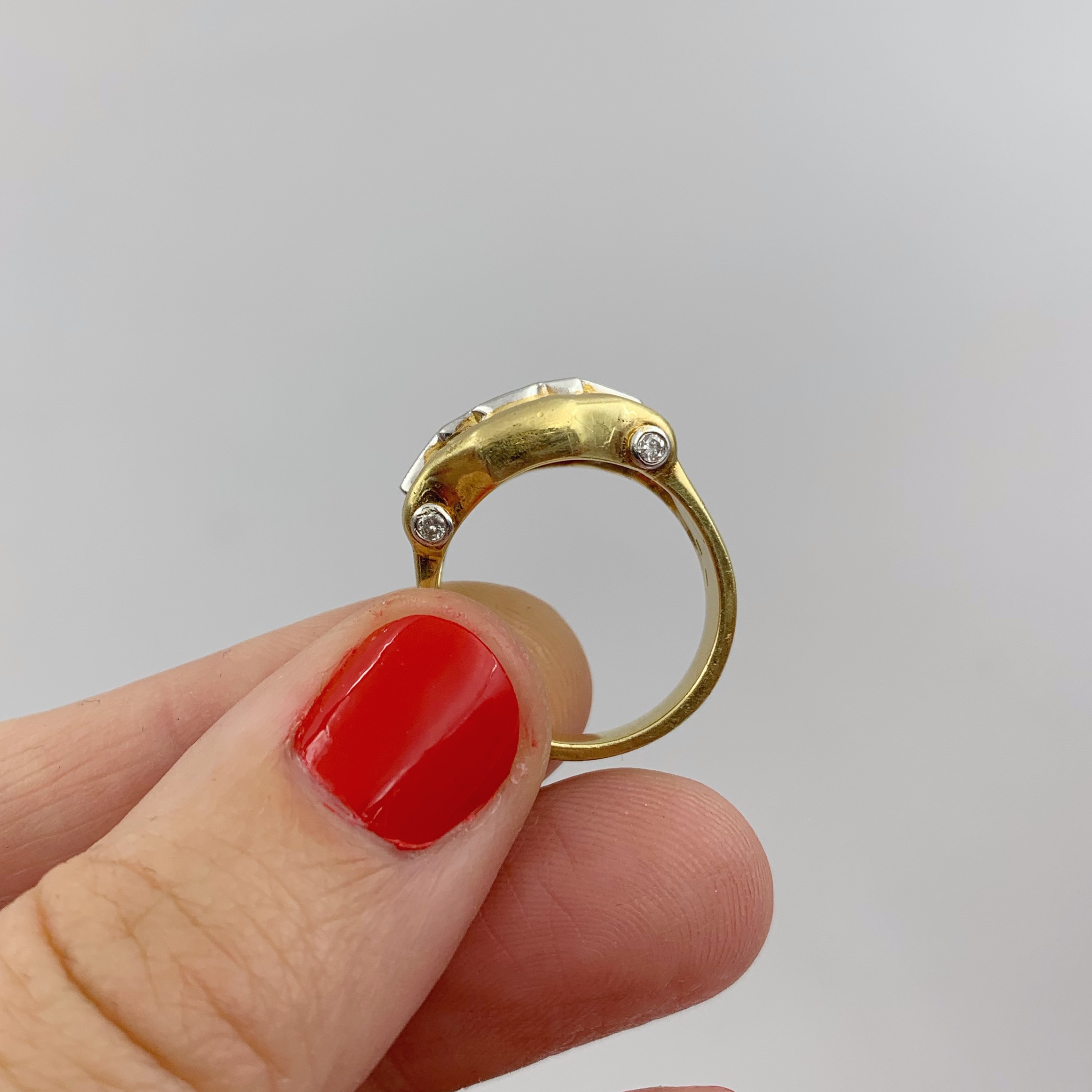 Suzanne Belperron style Art Deco emerald cut ring Reverie estate jewelry NYC