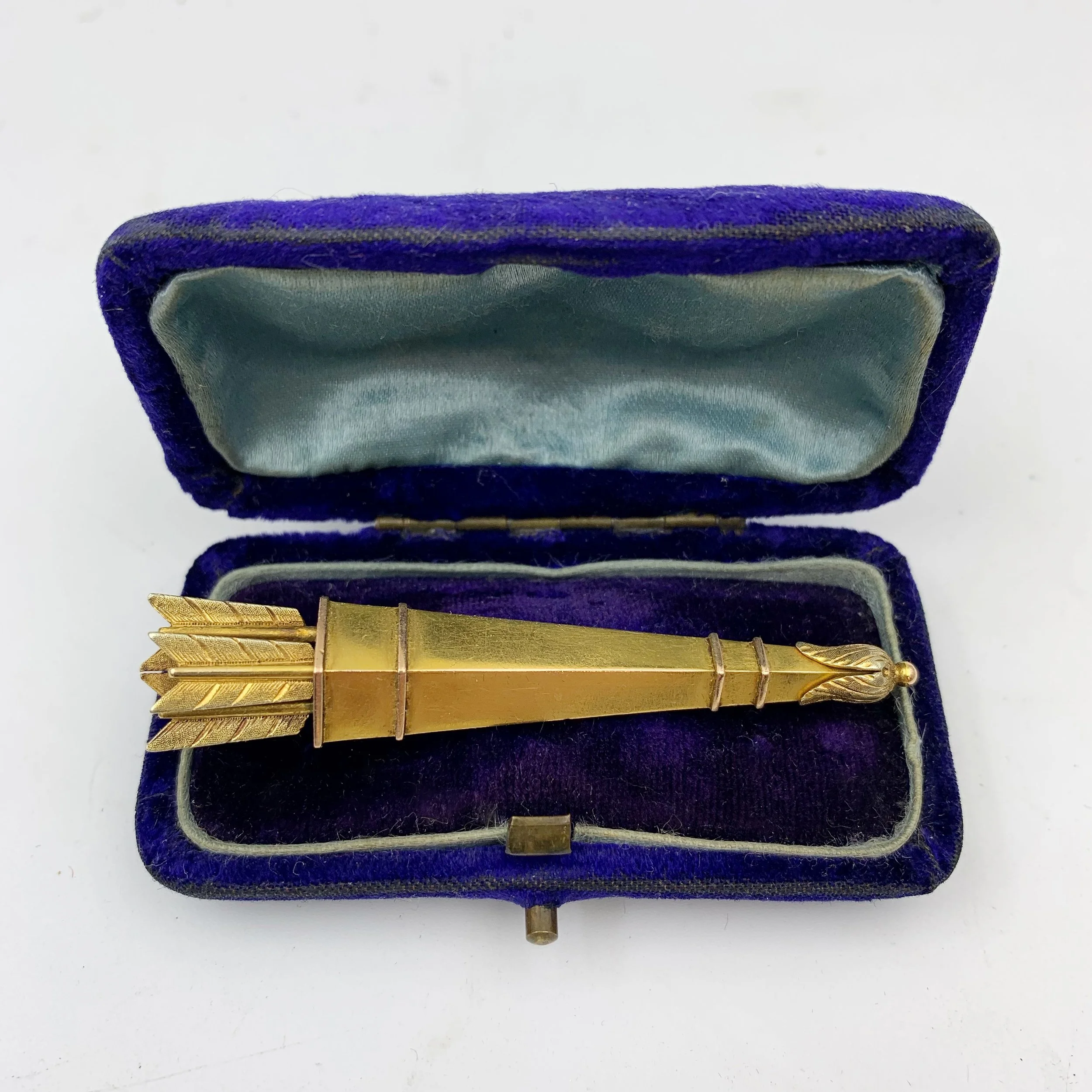 Victorian quiver and arrows brooch Reverie estate jewelry NYC