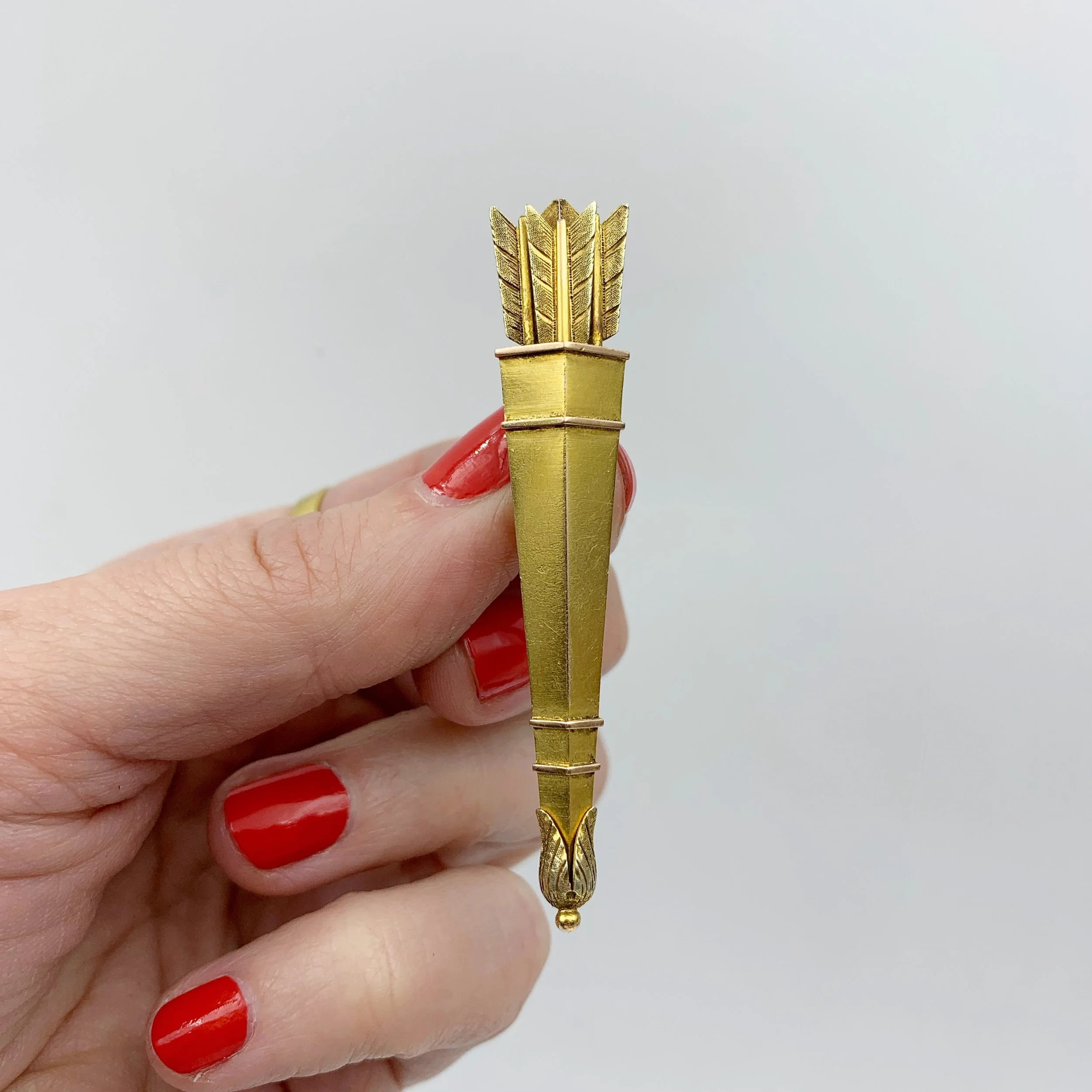 Victorian quiver and arrows brooch Reverie estate jewelry NYC