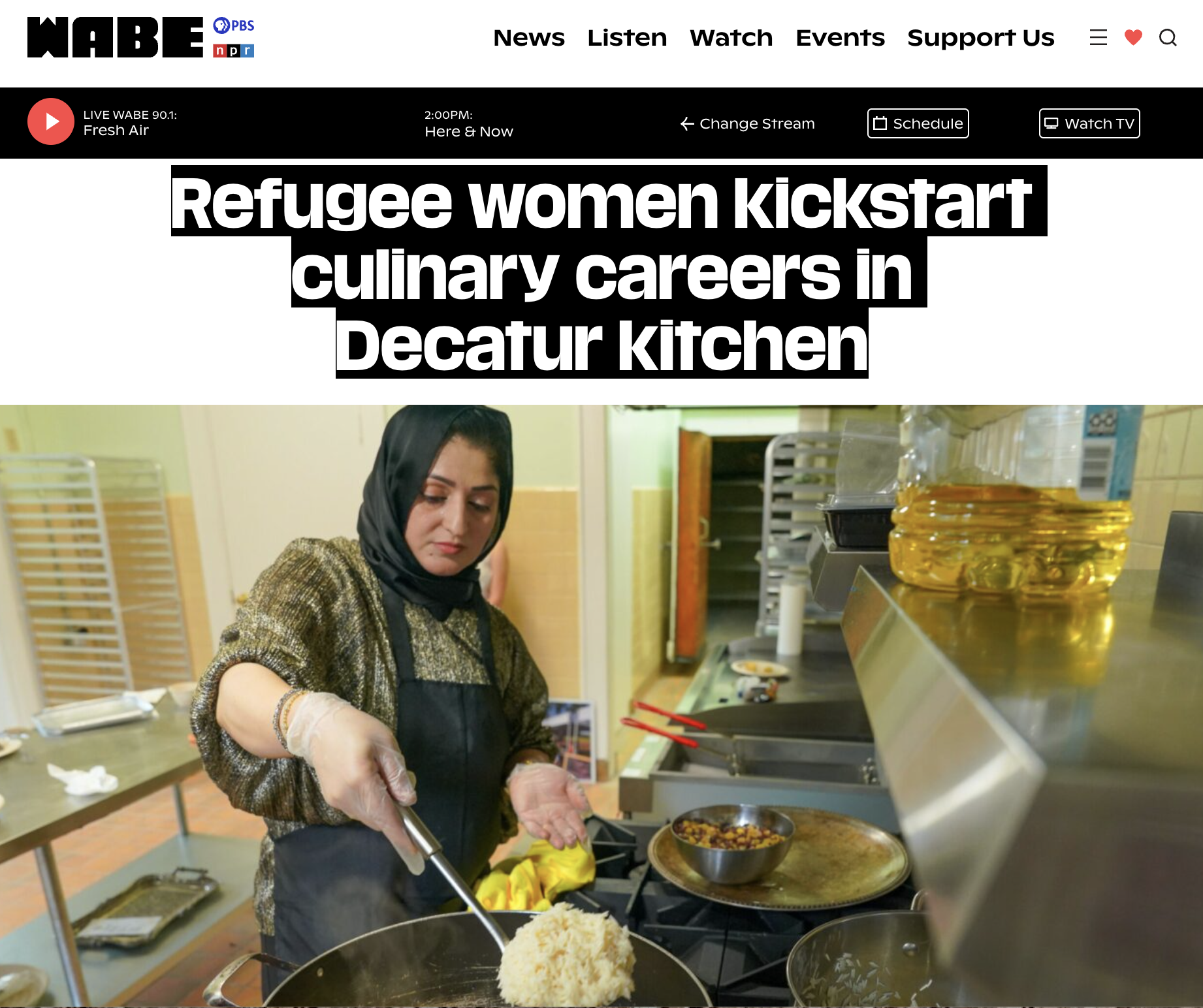 NPR’s WABE Story on the RWN Commercial Kitchen