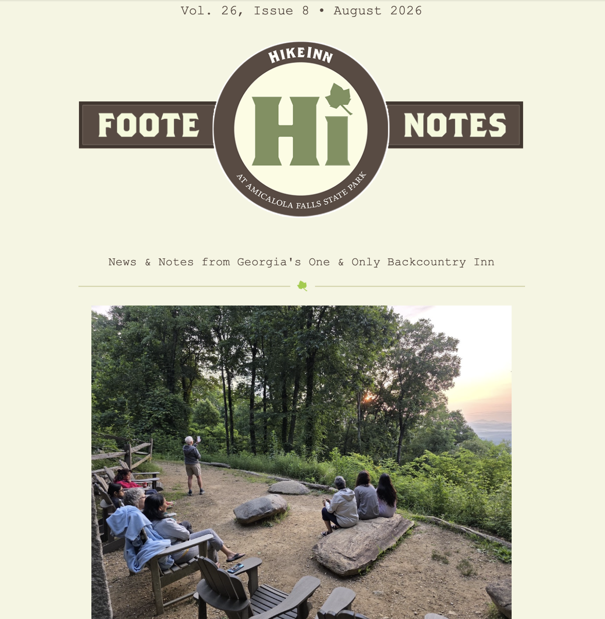 FOOTE NOTES: HIKE INN FEATURES RWN OUTDOOR PEER LEADER VOICE