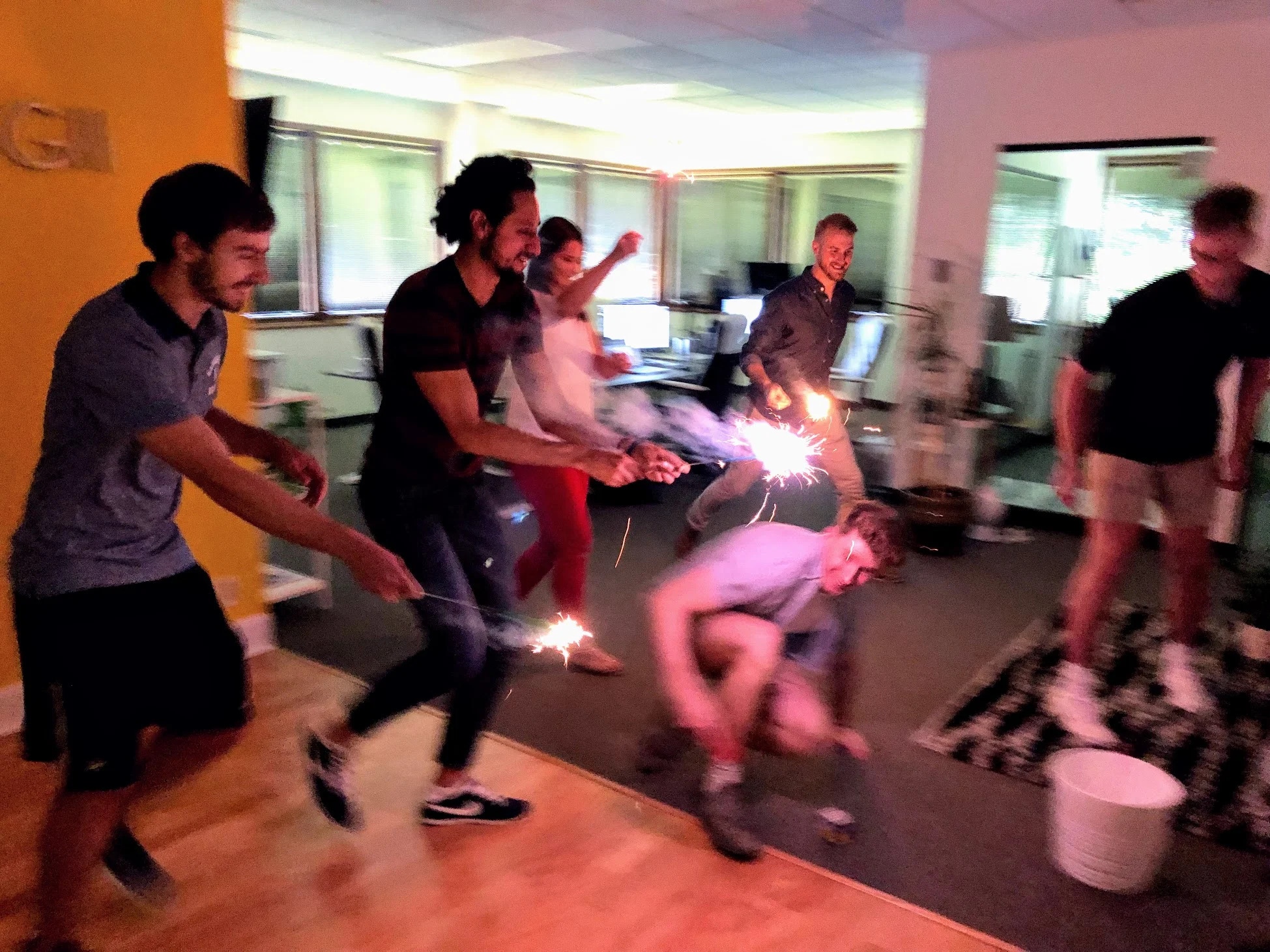 Don’t worry, we would never do sparklers in the office.
