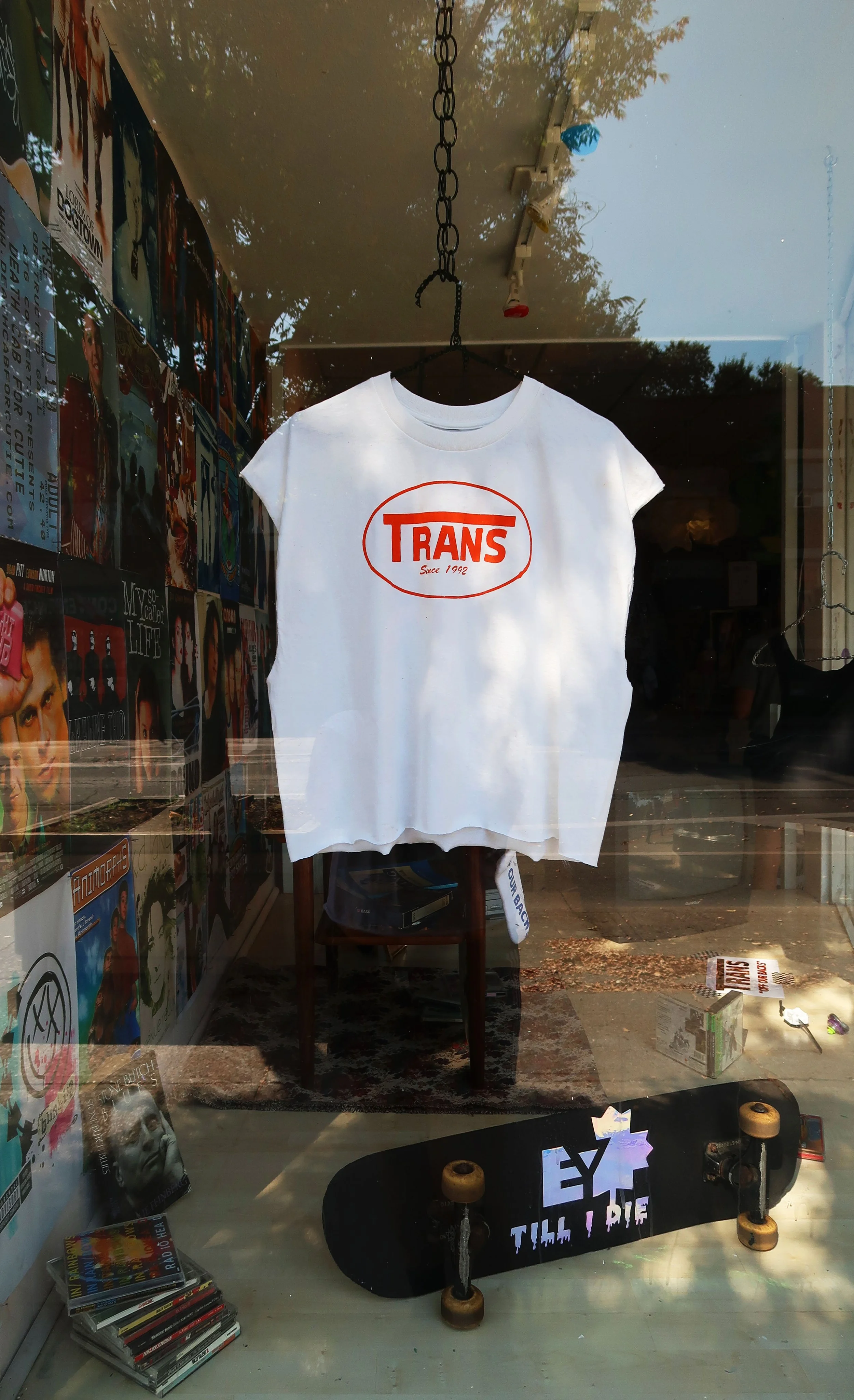   Teenage Dirtbag , 2025   Nuit Blanche, East End, Toronto, ON   Teenage Dirtbag  is an installation exploring boyhood in the late 90s and early 2000s. Set under the tableau of his own imagined teenage bedroom, Alexander reflects on feelings of yearn