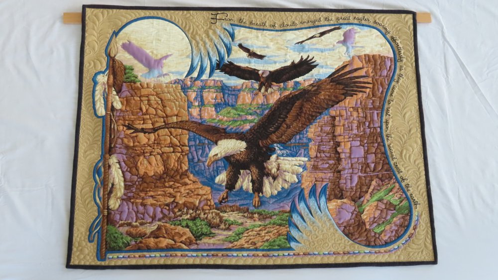 Eagle Panel - a Finished Quilt — Katie Mae Quilts