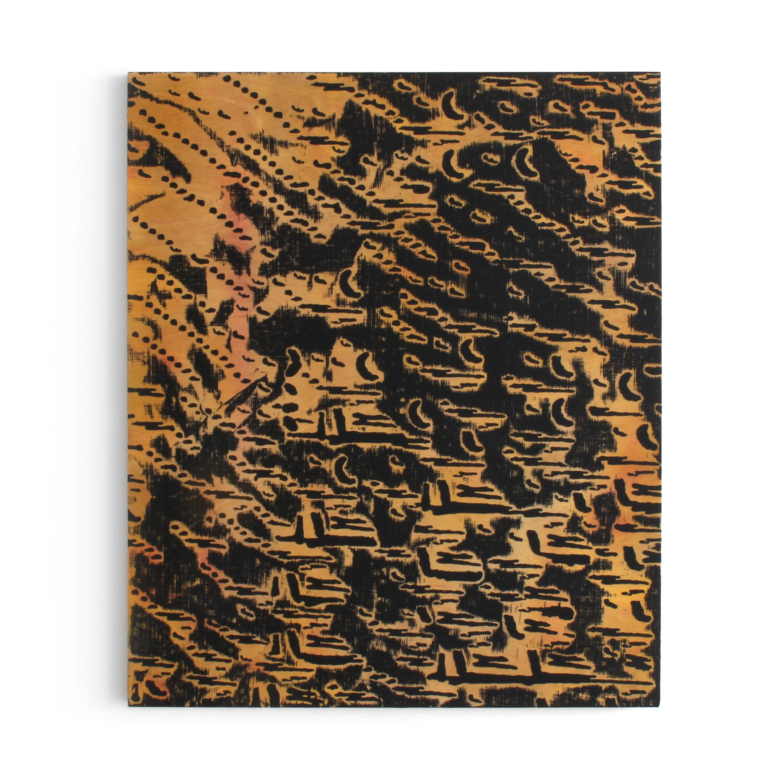“5,000” Acrylic, dye on panel 24 × 20 in; 61 × 50.8 cm