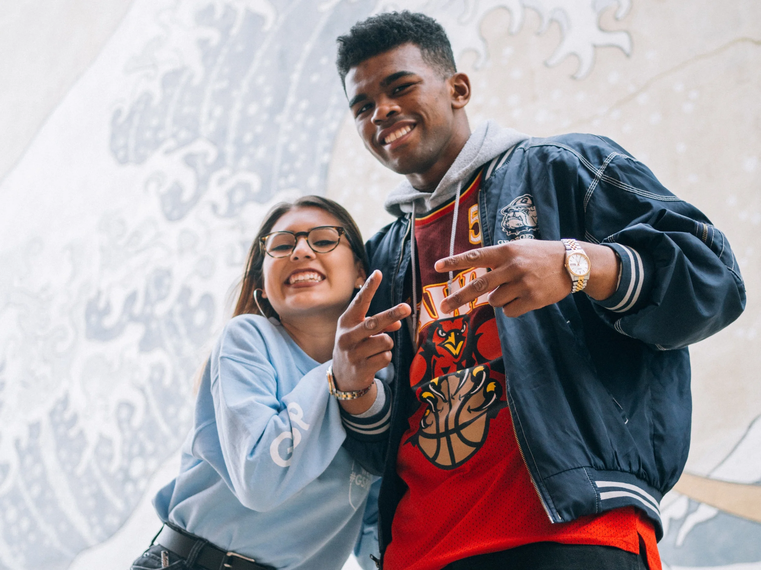 Vice President Aleida Olvera (COL ‘20) & President Norman Francis Jr. (COL ‘20)