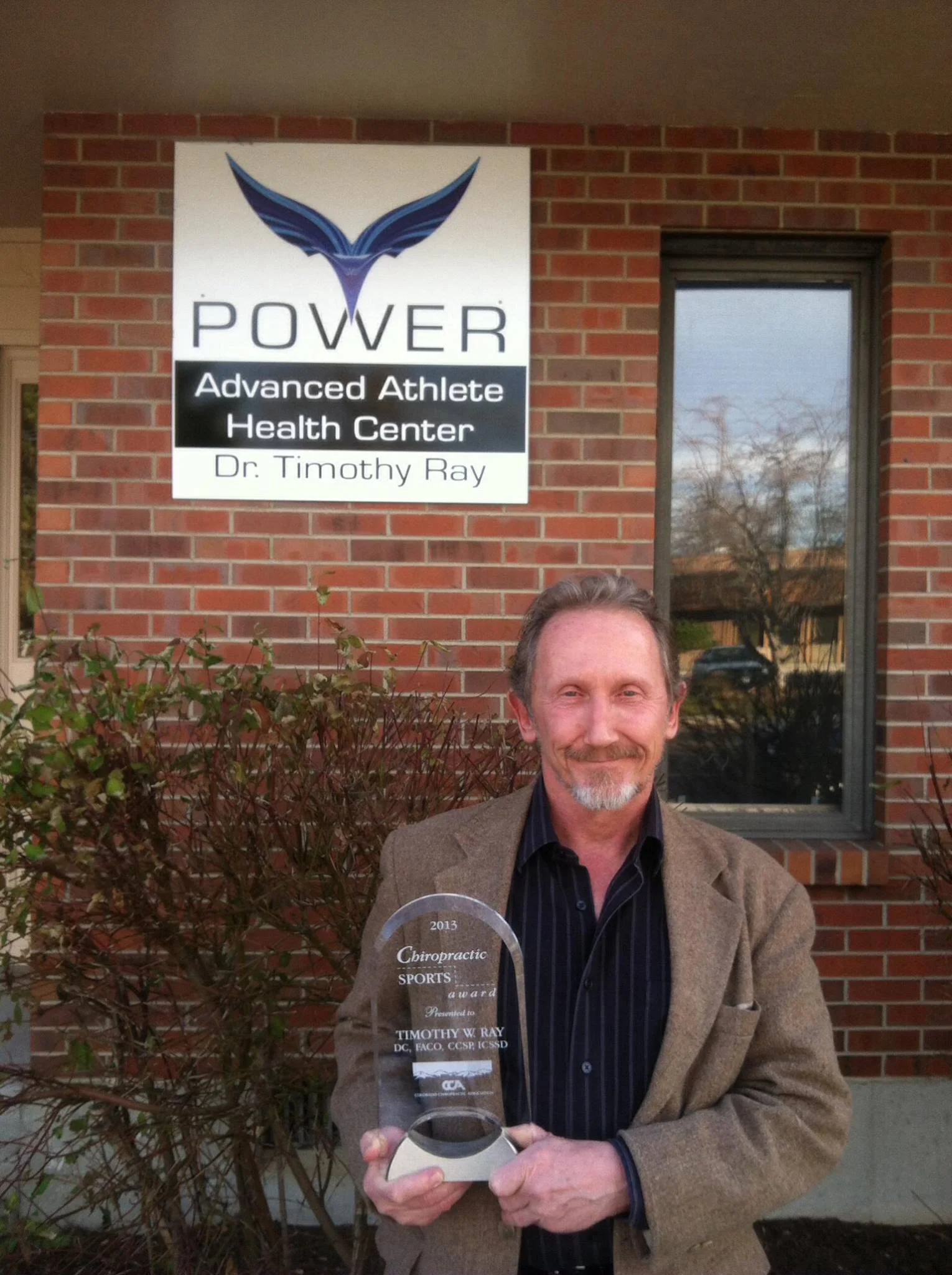 Dr. Tim Ray - Colorado Sports Chiropractor of the Year 2013