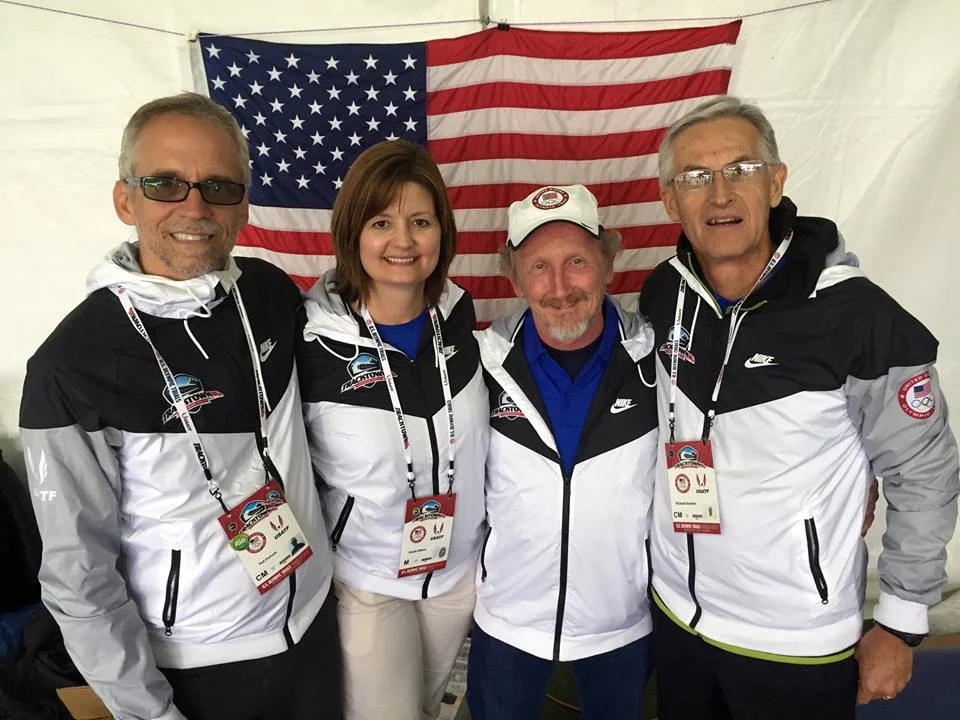 Dr. Tim Ray and his FICS team at the US Track and Field Finals