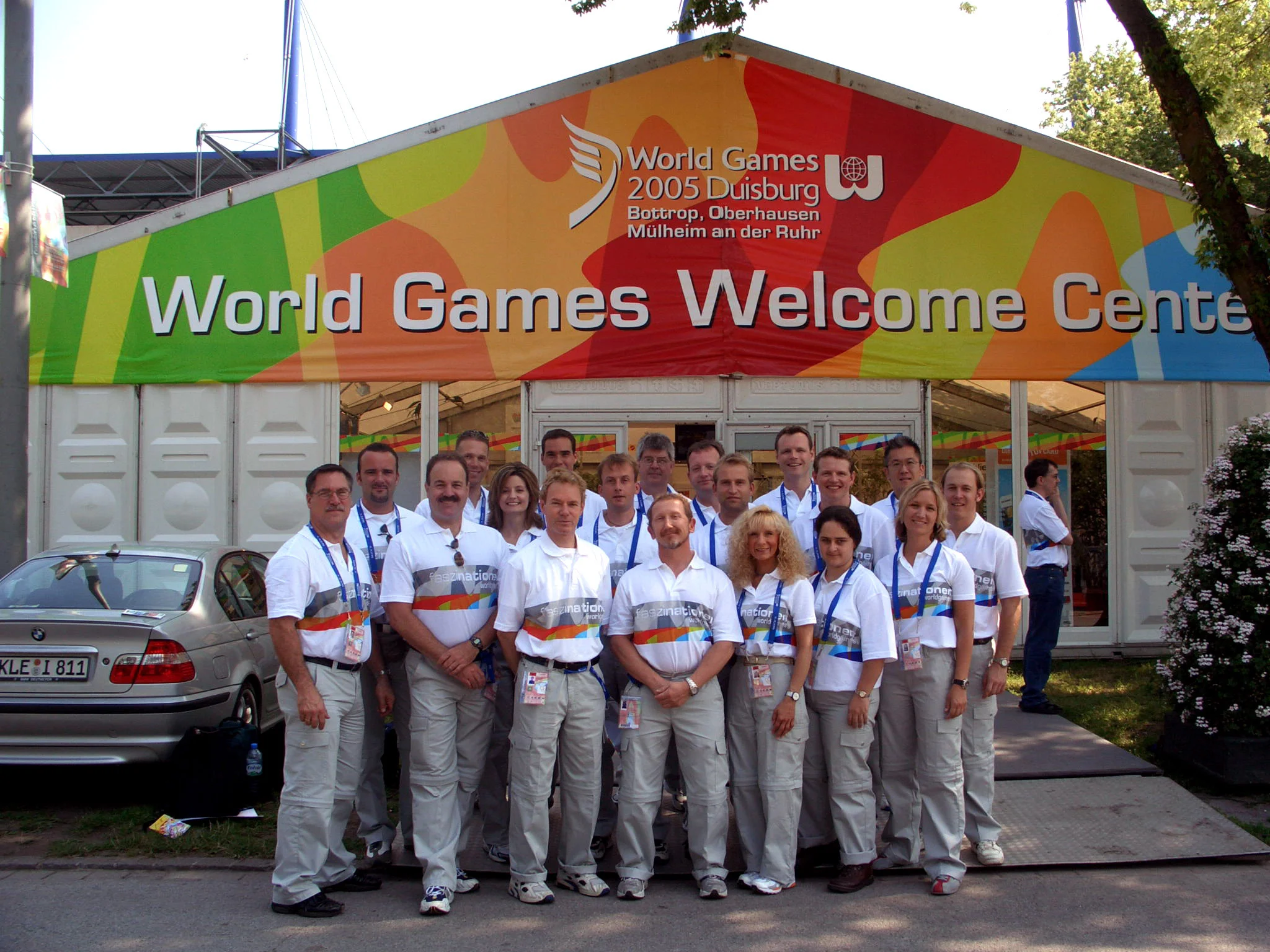 Dr. Ray and his all-star cast of his healthcare physicians at the 2005 World Games in Duisburg, Germany. Dr. Ray is tasked with selecting the best chiropractors from all over the world to form this renown team of doctors.