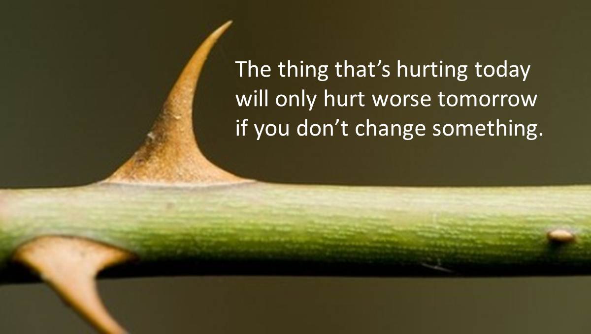 The sooner you act the sooner things are fixed.
