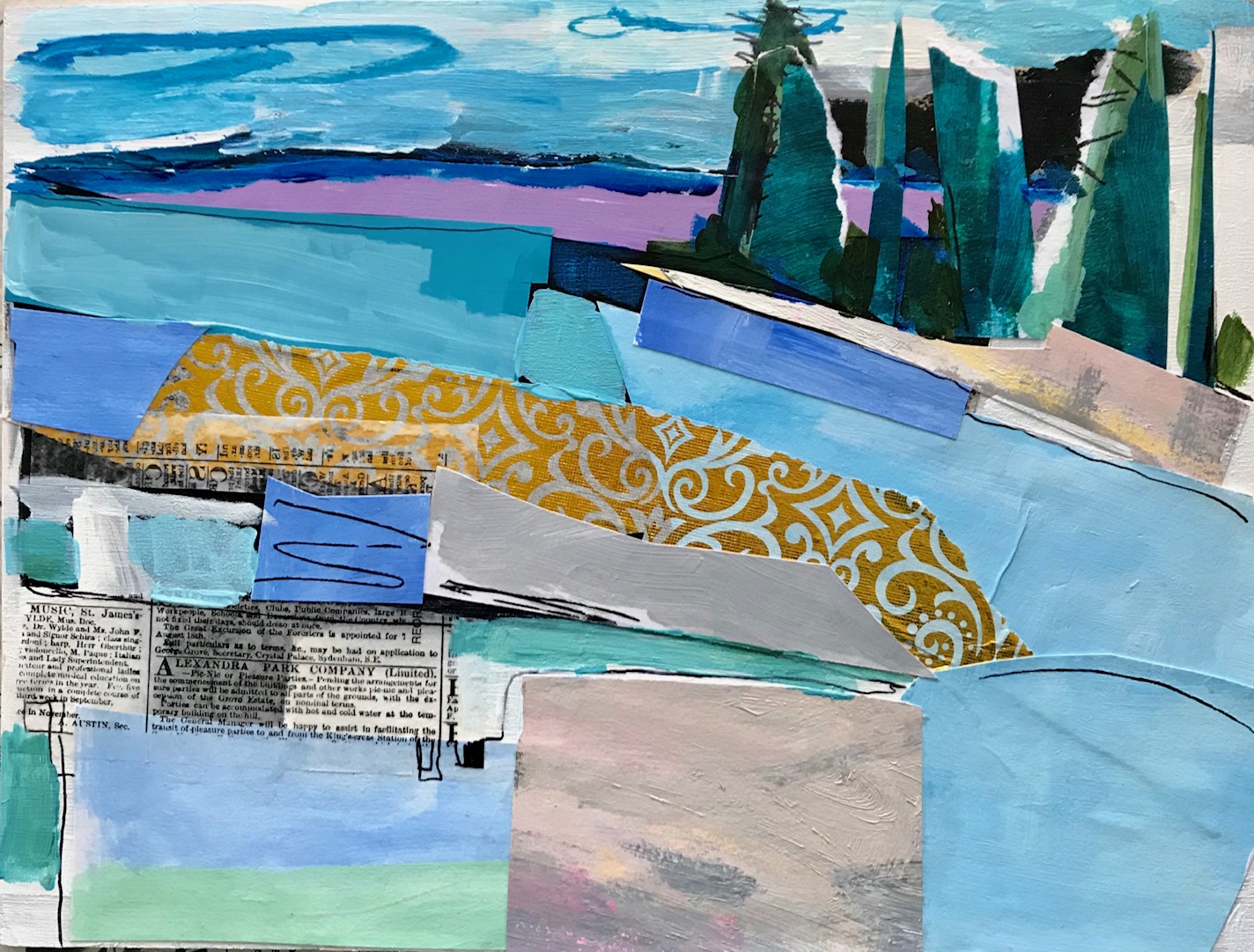 Stonington Mixed Media and Collage