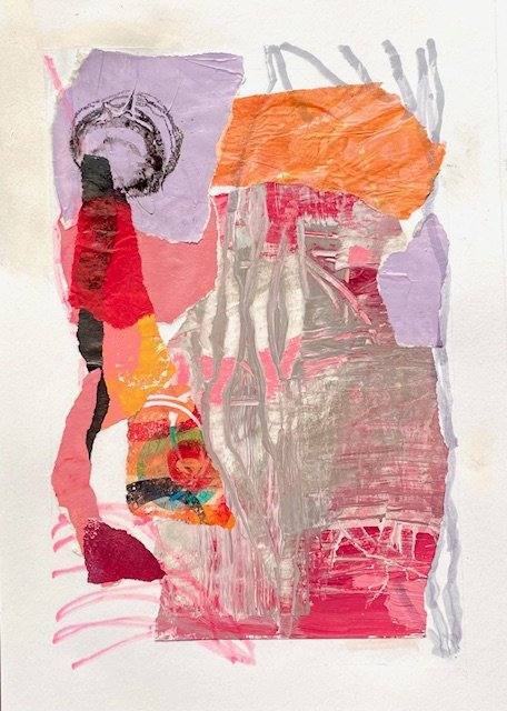 "Small Abstract #15 acrylic and mixed media