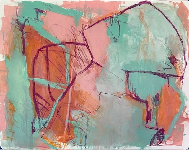 "Breathing Room"  acrylic on paper  19 x 24"