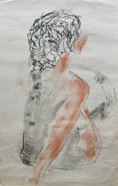"Nude in Red 1"