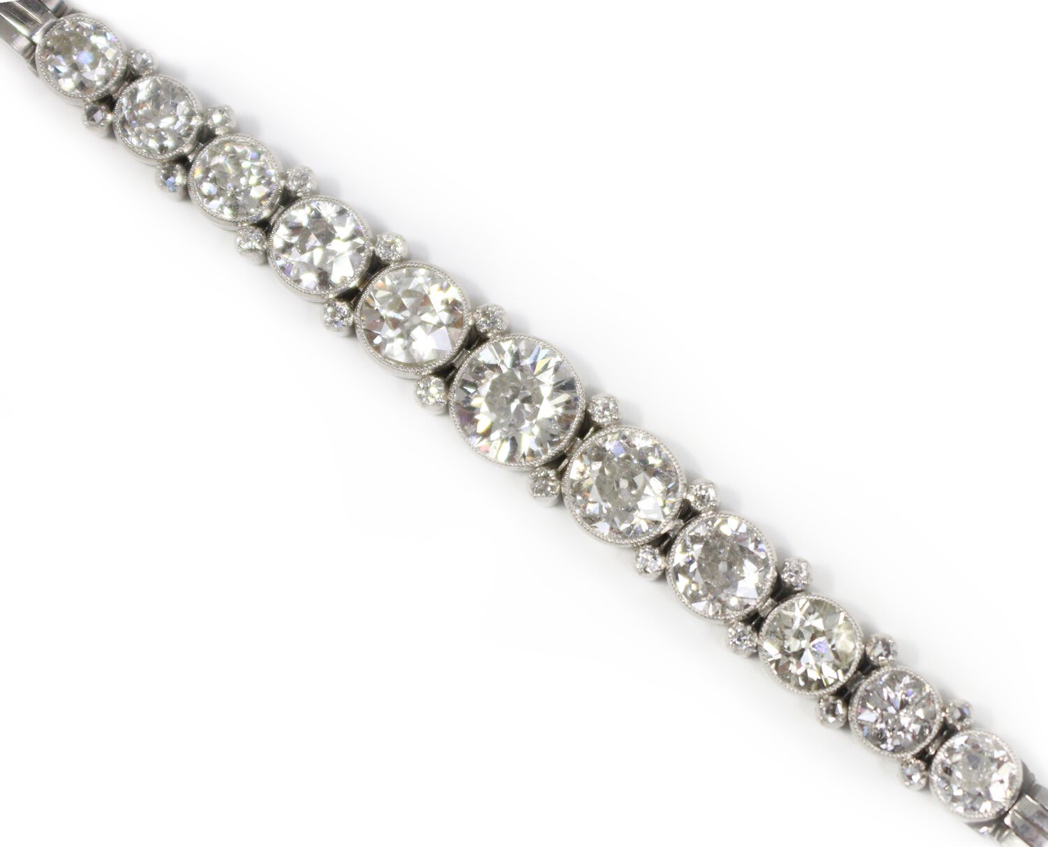 A platinum &amp; diamond necklace