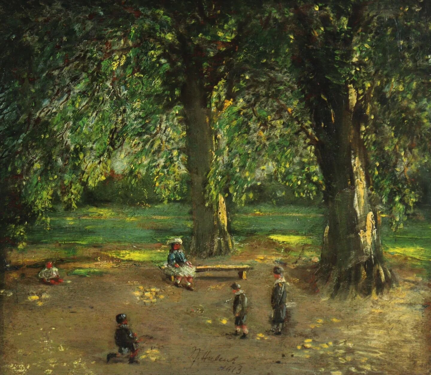 .
Queen's Park, Paddington
by Frederick J Hulme, 1913
Oil on panel

Included in our 26th March Fine Art &amp; Antiques Sale

Catalogue online next week

.

.

.

.

.

.

.

.

#fineart #landscape #london #paddington #queenspark #queensparklondon #br