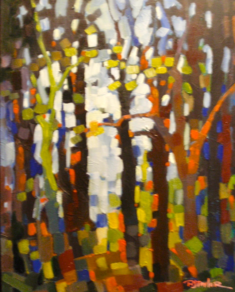 Red Tree 16x20 oil sold