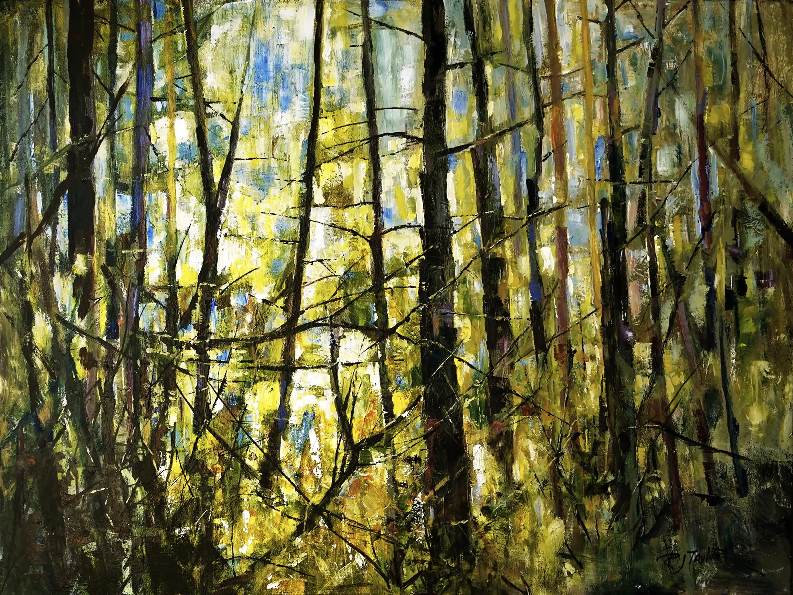 MEADOW BEYOND 30x40 acrylic on canvas