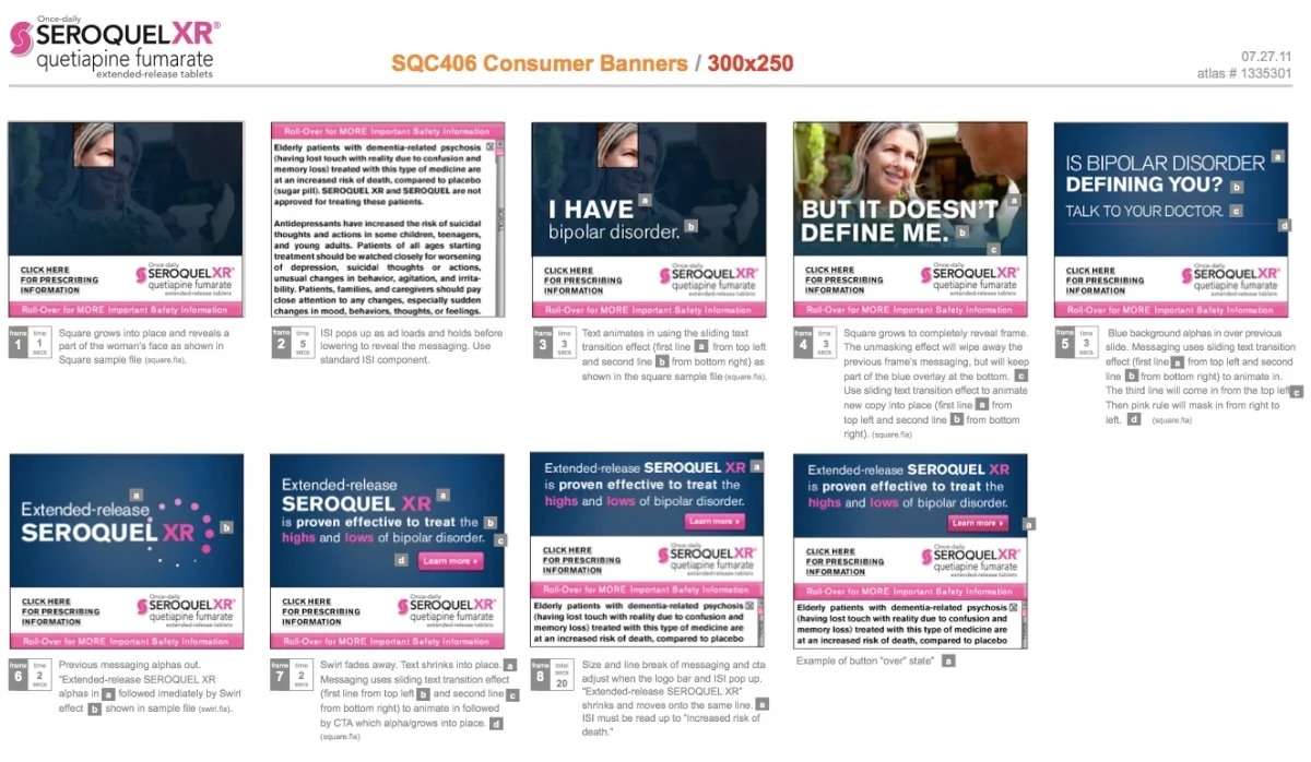 Seroquel Story Boards