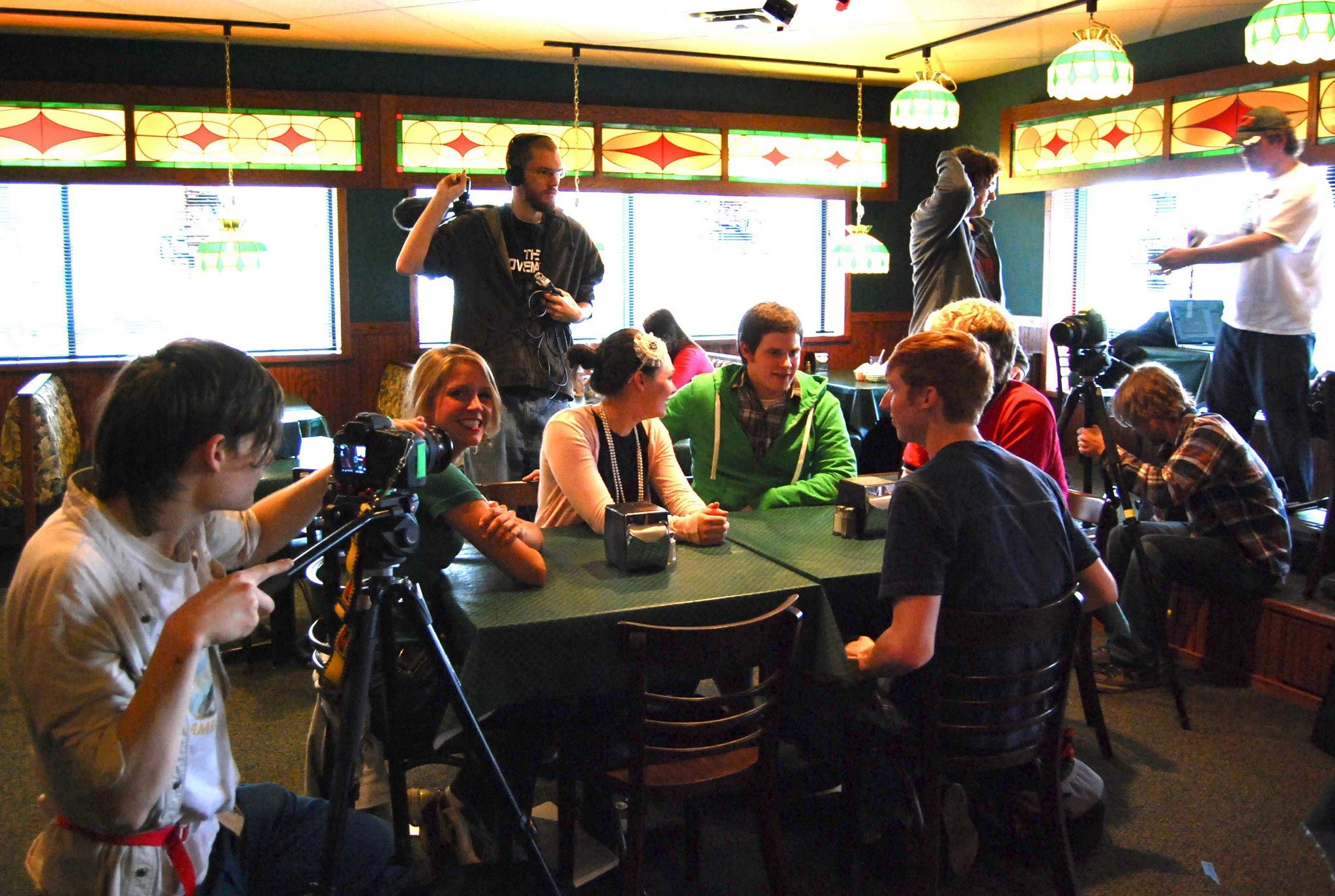 Shooting "This Loneliness" (photo courtesy of Michelle Chabot)