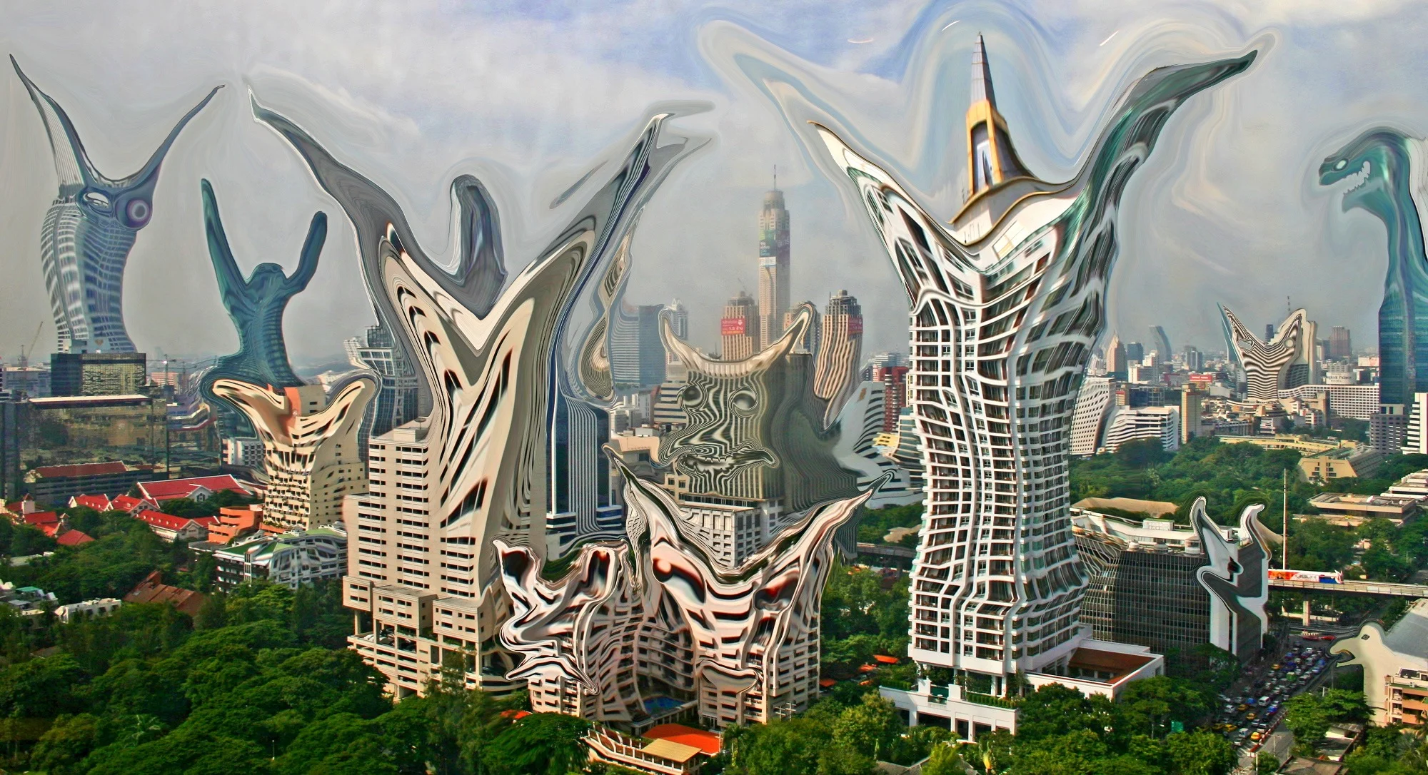 FROM MTHAI TOWER - Bangkok (Limited Edition of 5) Gallery $3000 (112cm x 206cm) (44in x 81in) Classic $1500 (69cm x 127cm) (27in x 50in) Compact $750 (35cm x 64cm) (13in x 25in)
