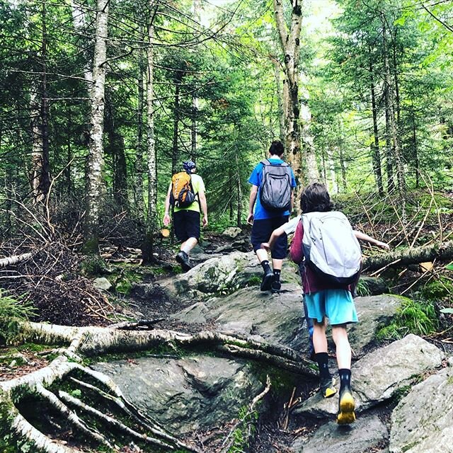 Quick hike up #mtmansfield with the gang @witenoize @theowas_here #hiking #cantileverrockvermont