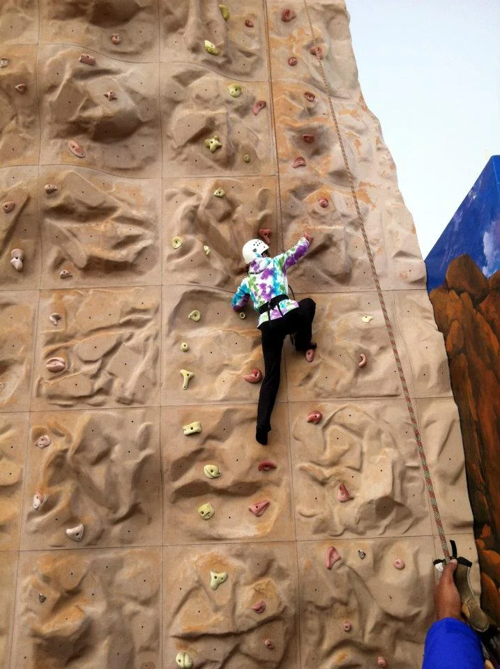 Rock climbing on a CRUISE SHIP. 