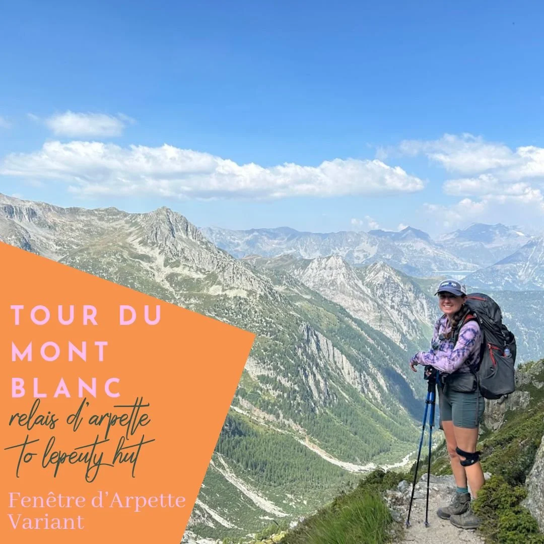 Tour du Mont Blanc Stage 8: Hiking the Fenêtre d’Arpette Variant from Relais d’Arpette to Le Peuty