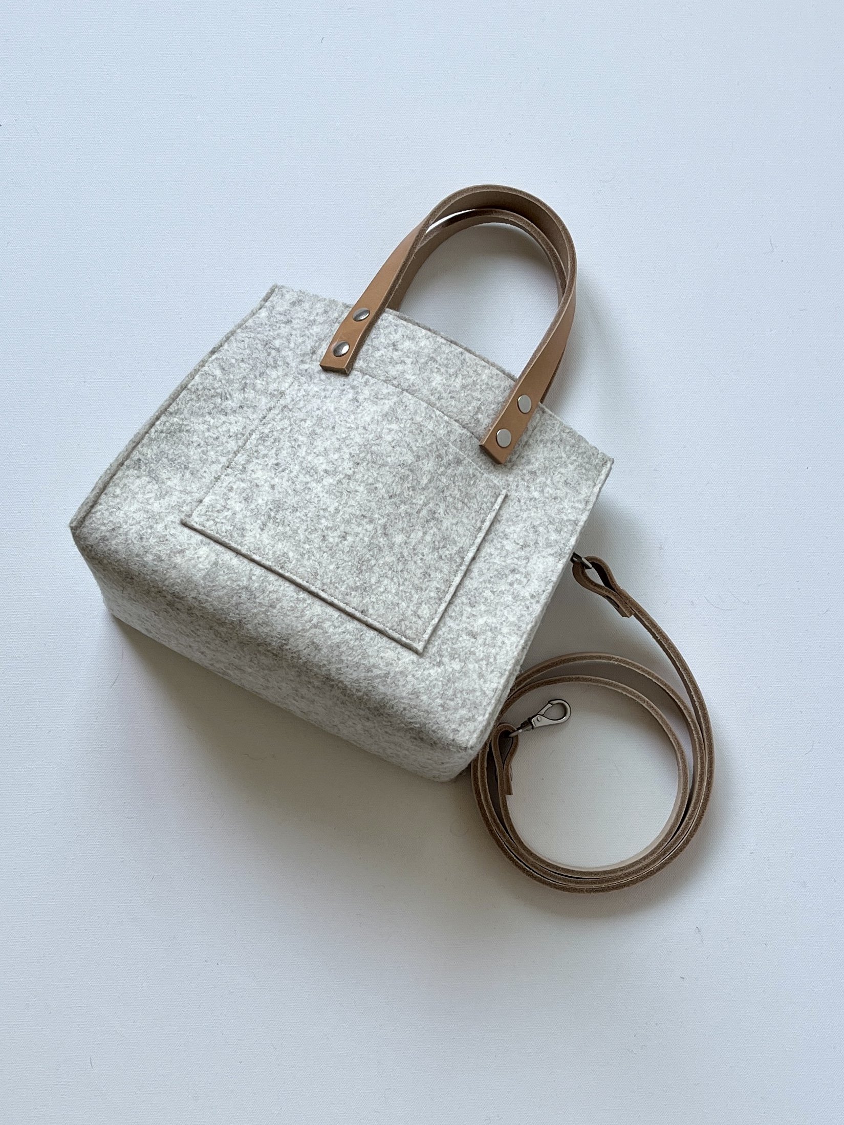 Asha Crossbody Tote - Merino Wool Felt