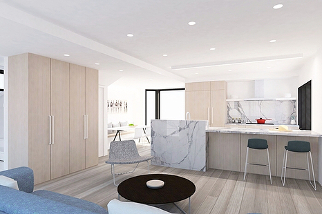 Swipe 👉 to see the render by @studioac_architecture and what Wood Studio with @regency_construction completed. 📷:pope I really can’t say enough about how awesome all that oak makes you feel in the room. #kitchens #customkitchen #millwork #oak #blum #design #interiordesign #interiormillwork