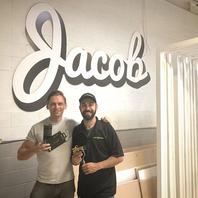 An absolute pleasure to meet up and chat with @jacobpainting These guys really do take a lot of pride in their work and their shop organization is on point. I’ll be putting this gun to the test very soon, thanks for the sweet prizes. @sameskremlin