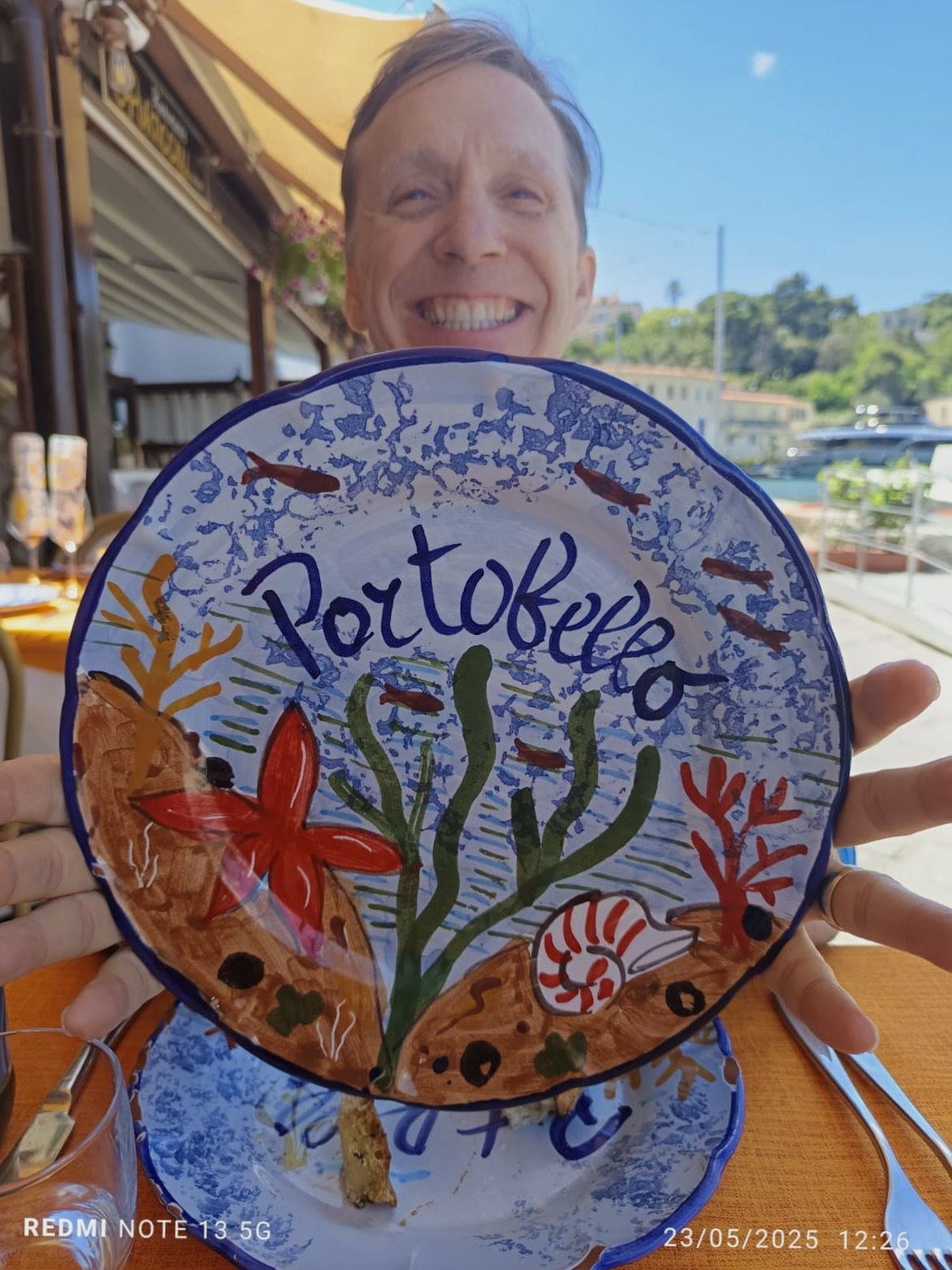 Olga just liked the plate at a restaurant...