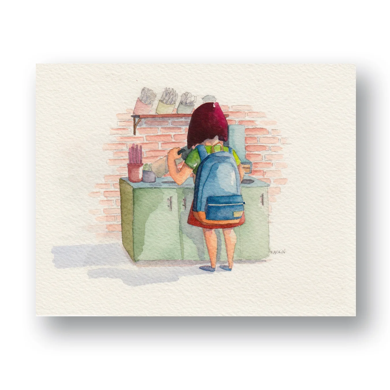 Takeaway Coffee - New YorkWatercolor &amp; Gouache 4 x 3”