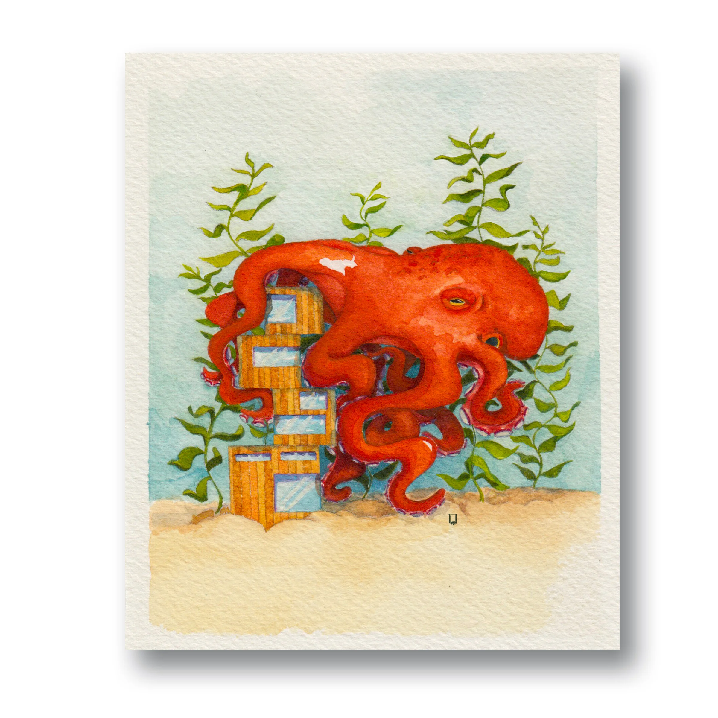 Octo HouseGouache &amp; Watercolor 4 x 5”